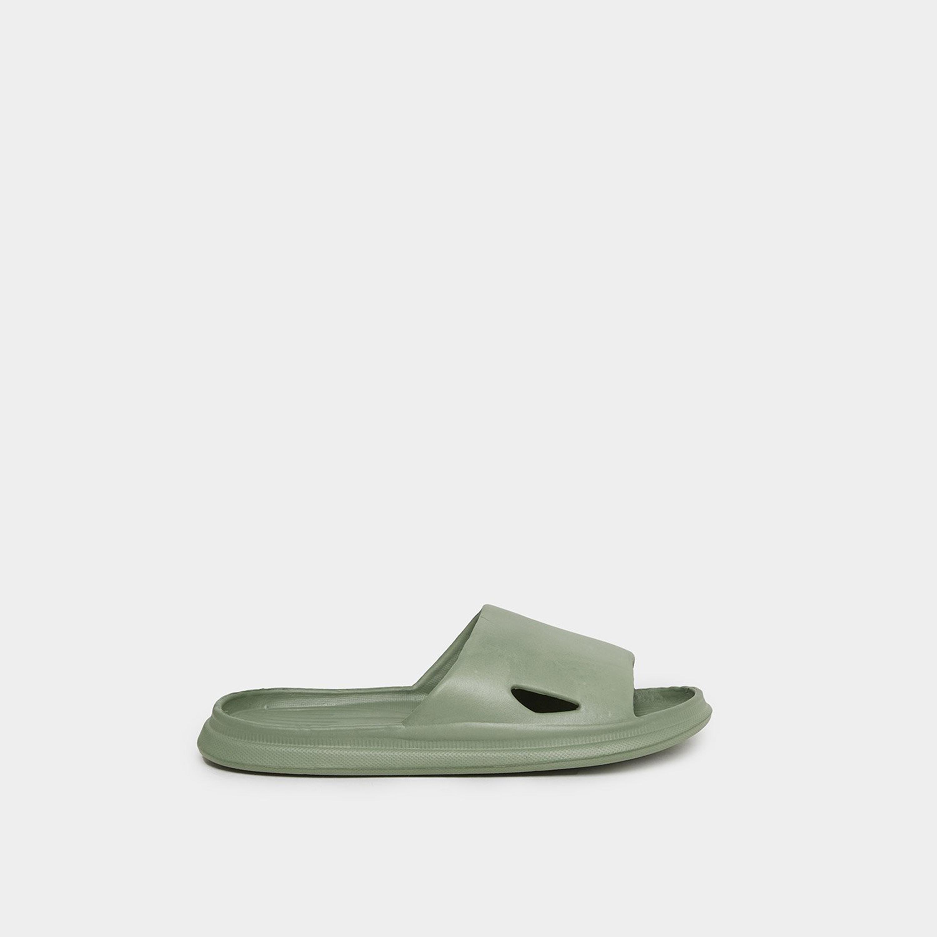 Styli Women Green Comfort Side Cut Slides-women-shoes-flipflopsandslides-image-3