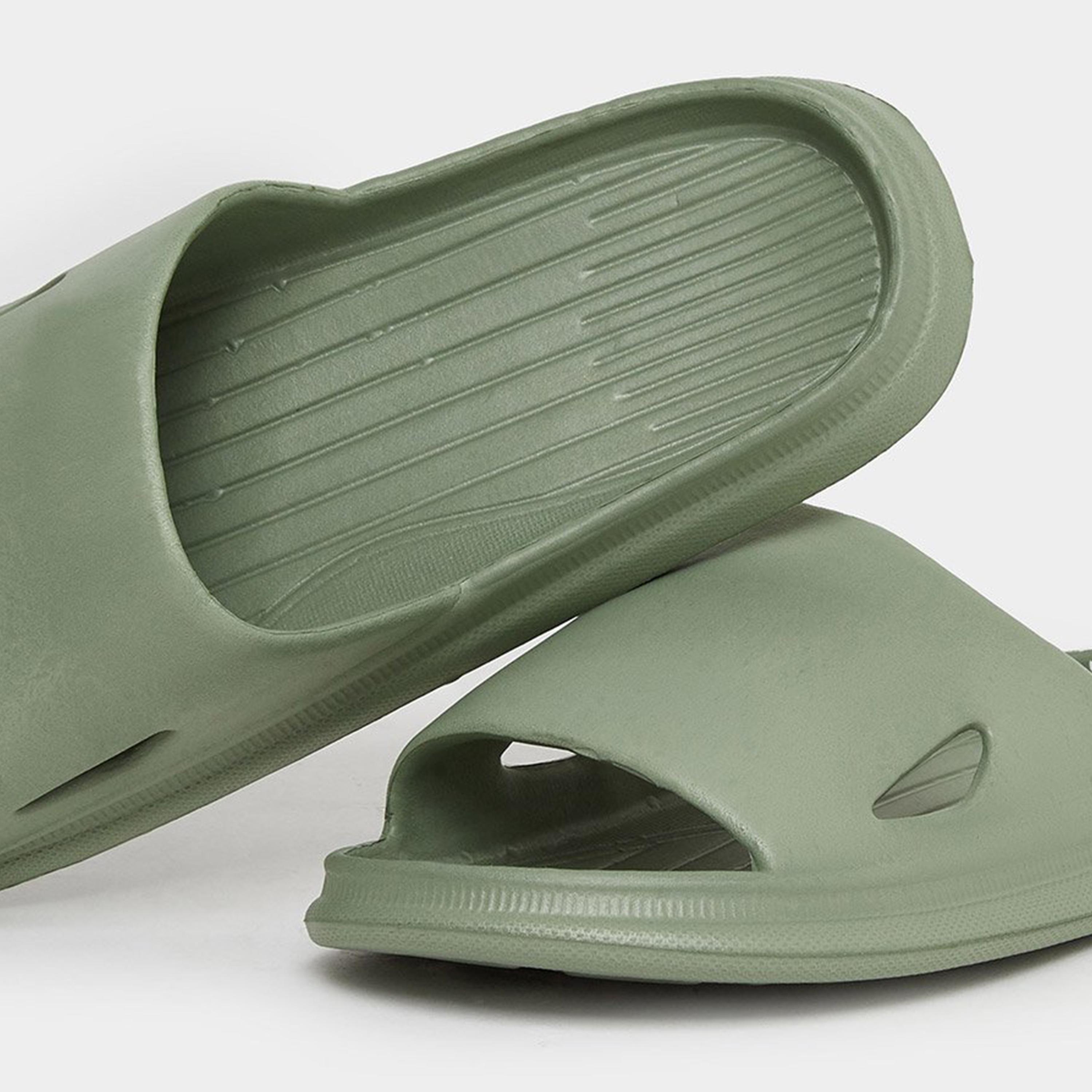 Styli Women Green Comfort Side Cut Slides-women-shoes-flipflopsandslides-image-4