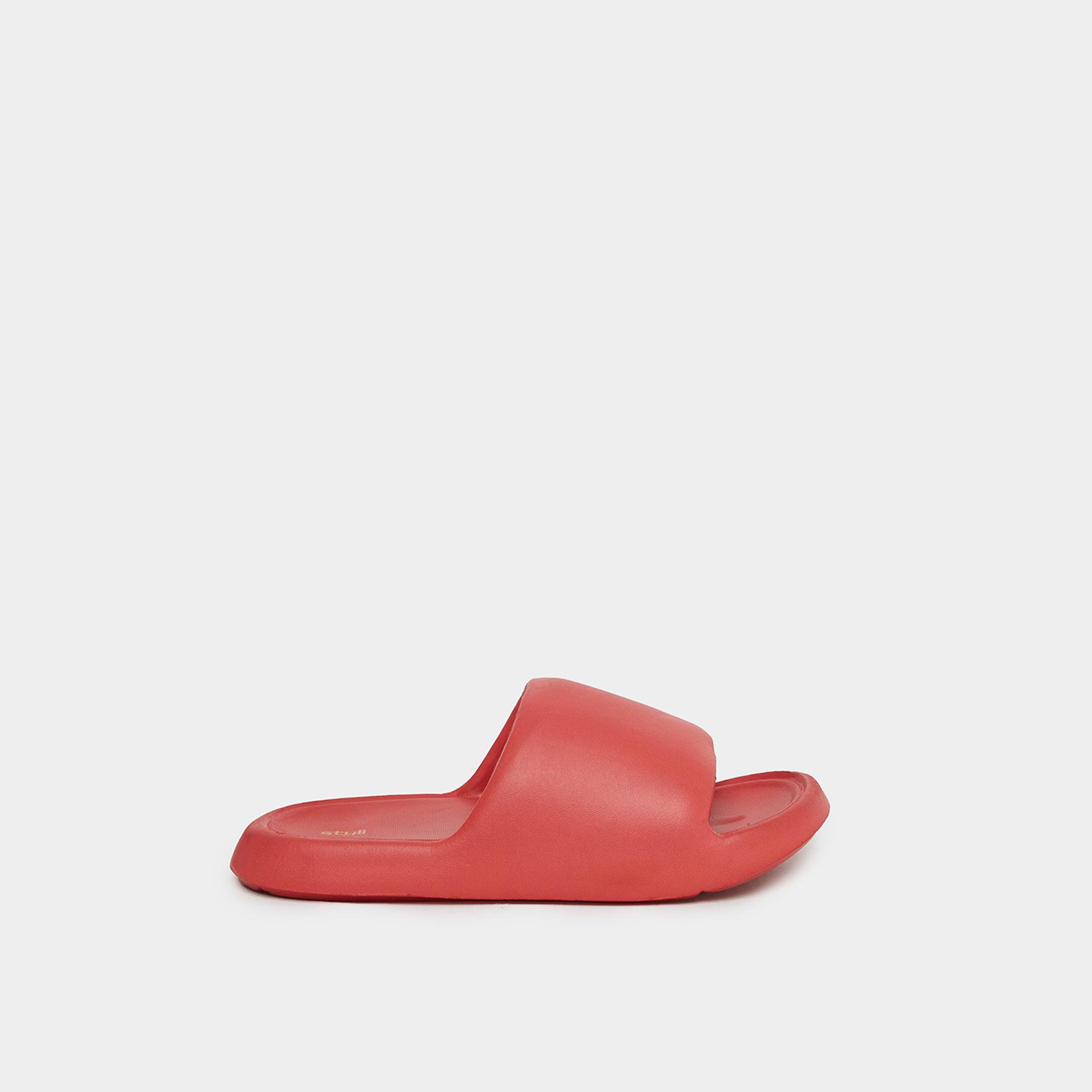 Styli Women Red Comfort Slides-women-shoes-flipflopsandslides-image-3