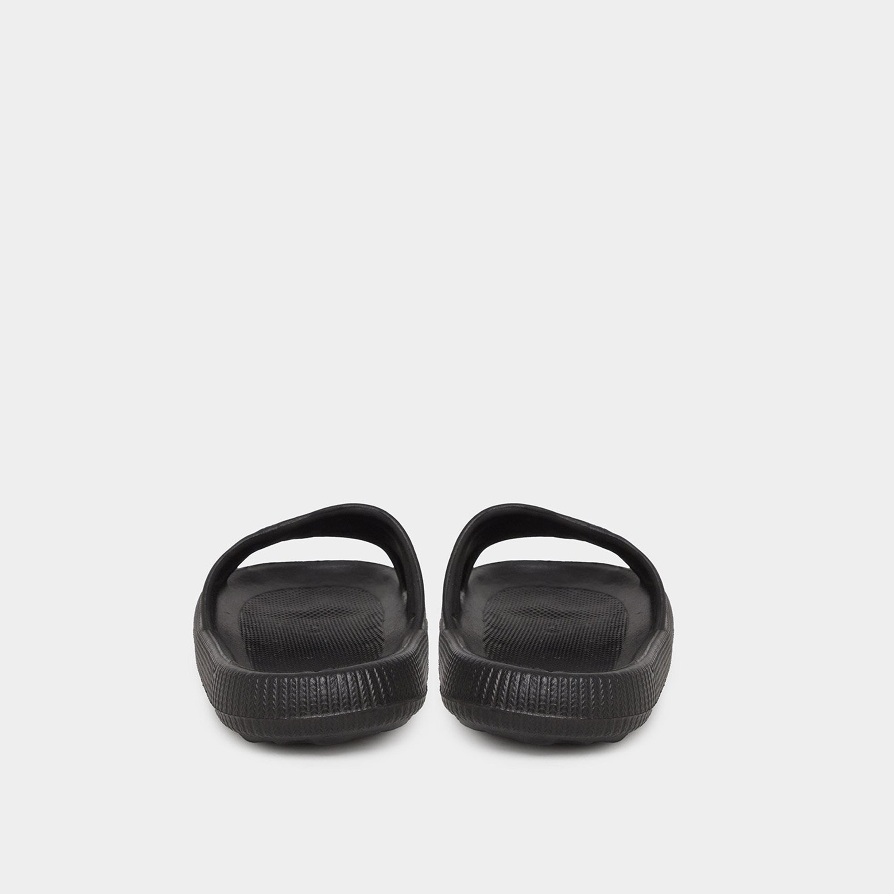 Styli Women Black Textured Comfort Slides-women-shoes-flipflopsandslides-image-5