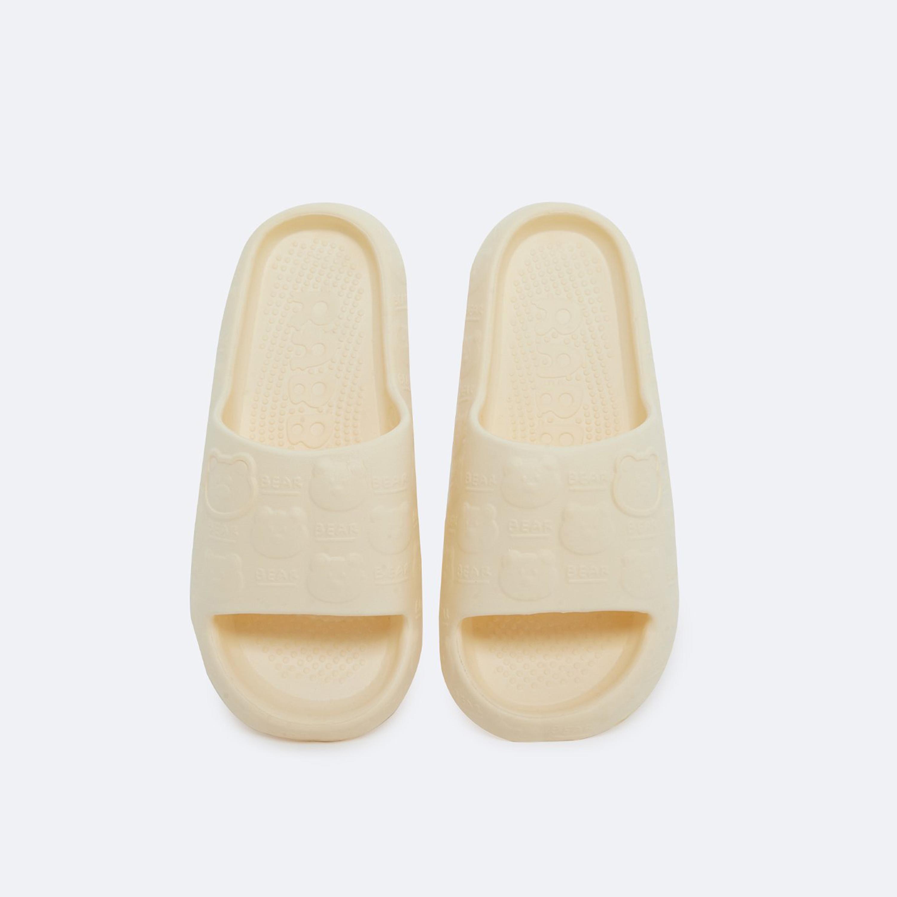 Styli Women Yellow Bear Print Slides-women-shoes-flipflopsandslides-image-5