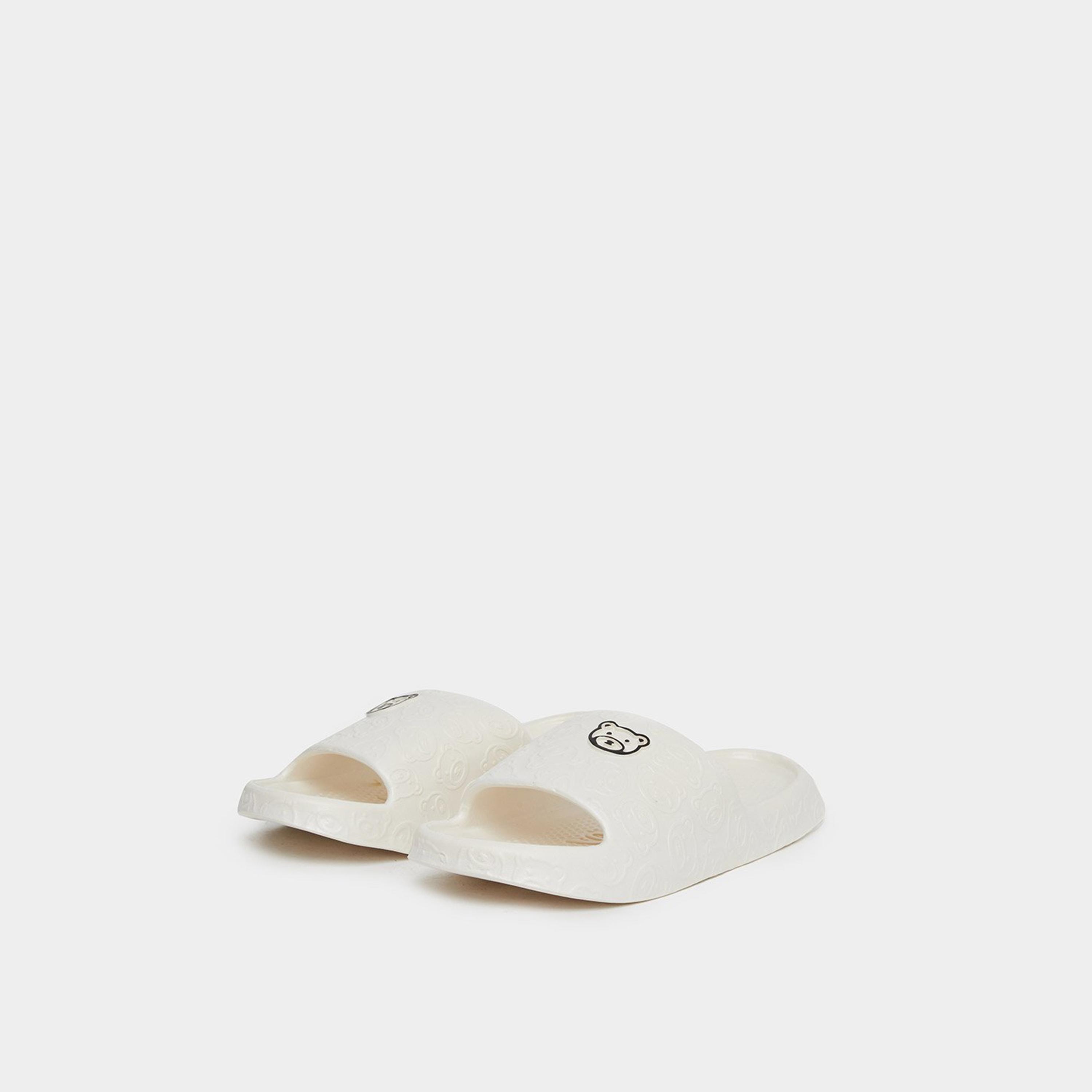 ستايلي - شبشب سهل الارتداء بطبعة دب-women-shoes-flipflopsandslides-image-1