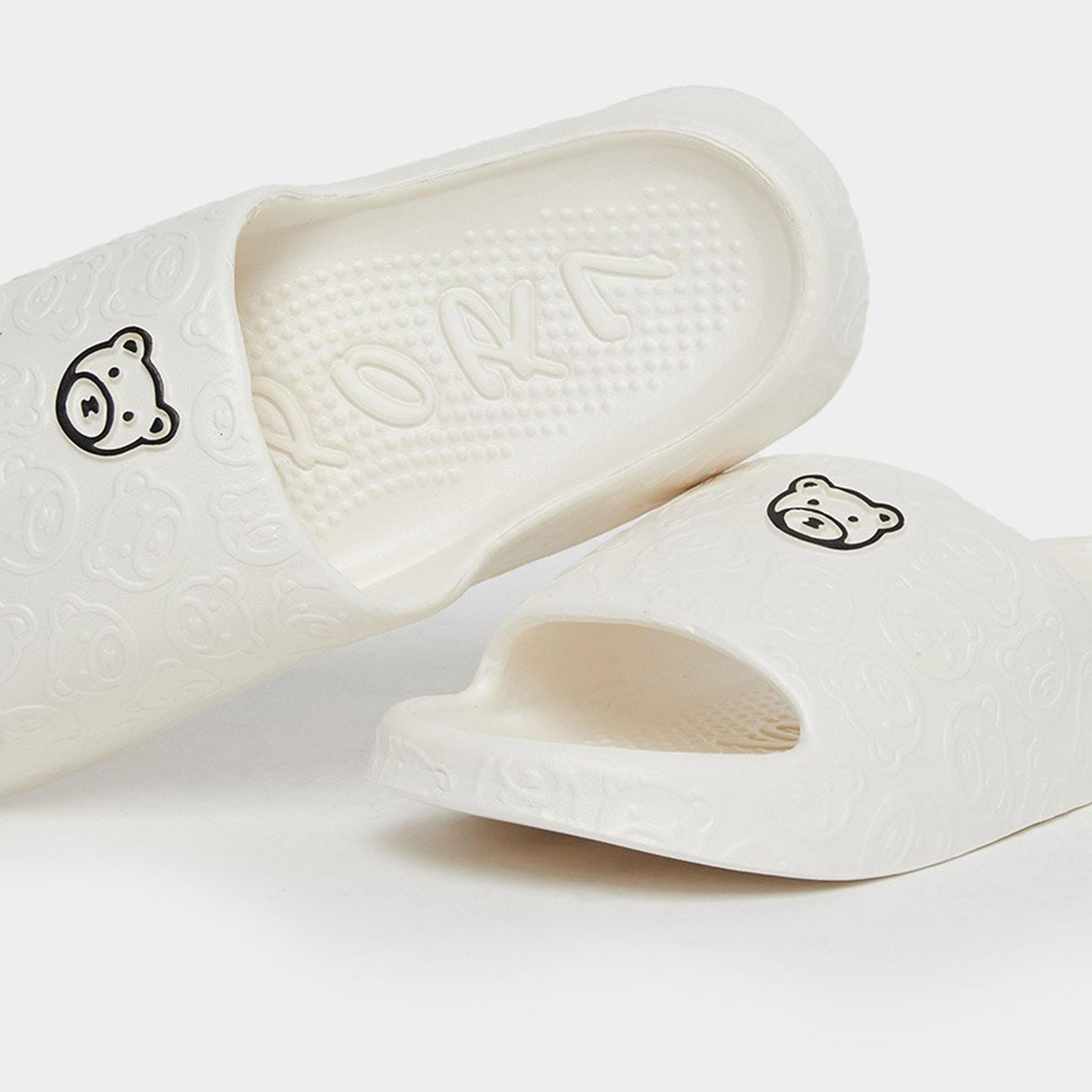 ستايلي - شبشب سهل الارتداء بطبعة دب-women-shoes-flipflopsandslides-image-3