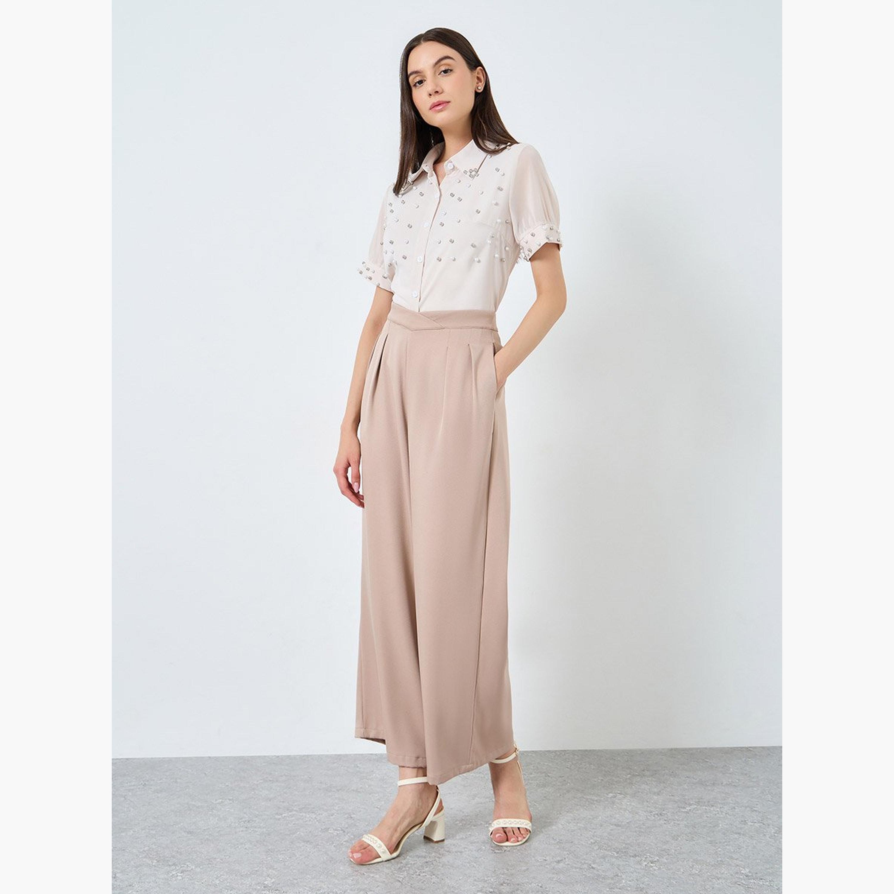Take Two Pearl Embellished Buttoned Shirt-women-clothing-shirtsandblouses-shirts-image-2