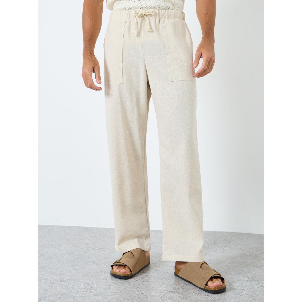 Take Two Solid Relaxed Fit Pants with Drawstring-men-clothing-bottoms-joggers-image-1