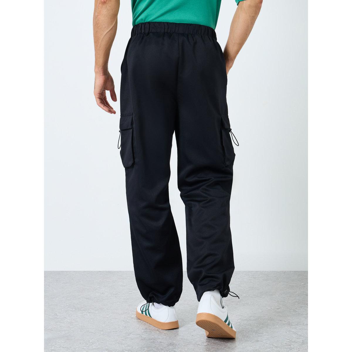 Take Two Solid Wide Leg Cargo Pants-men-clothing-bottoms-joggers-image-4