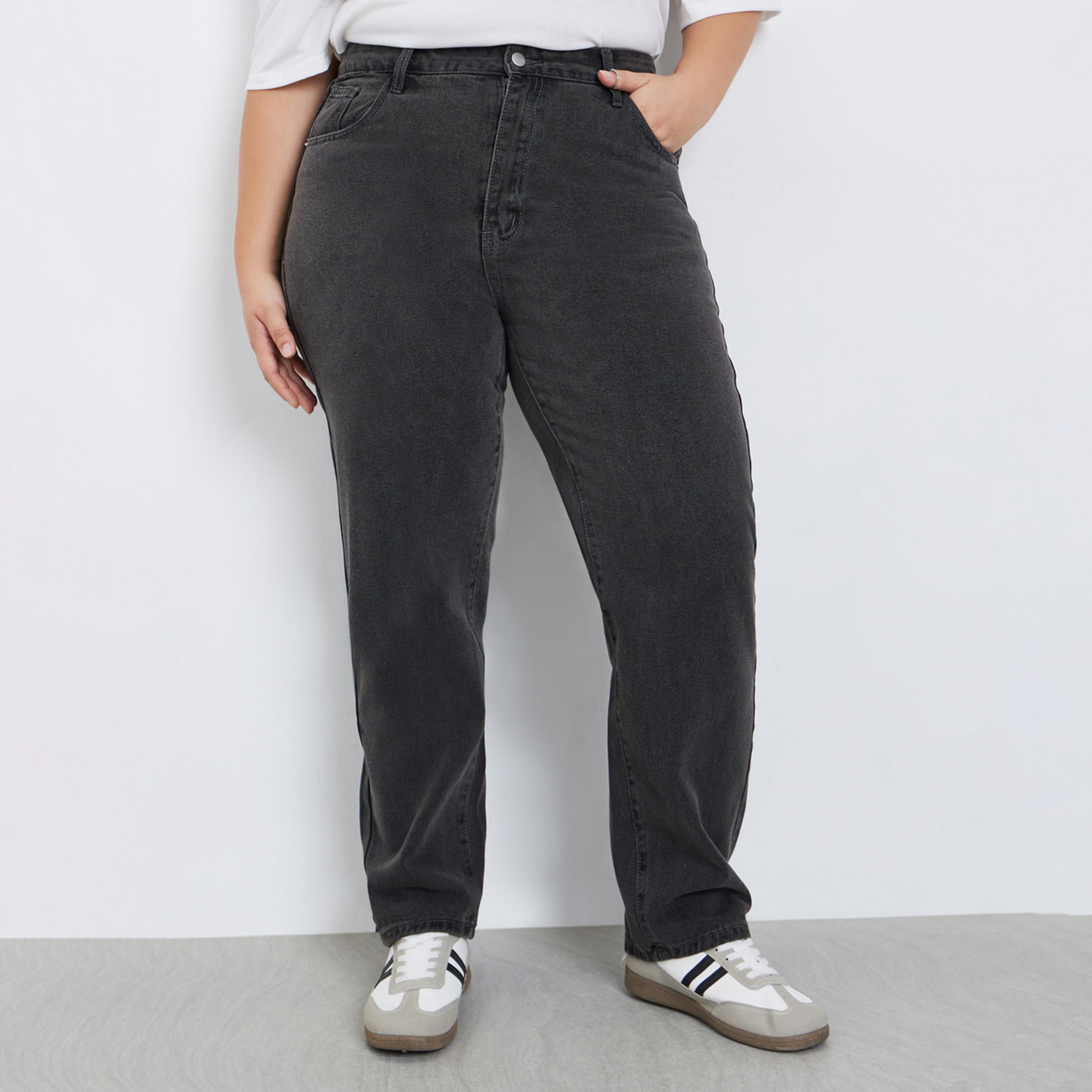 Styli Women Plus Size High Rise Mom Jeans-women-clothing-bottoms-jeans-image-1