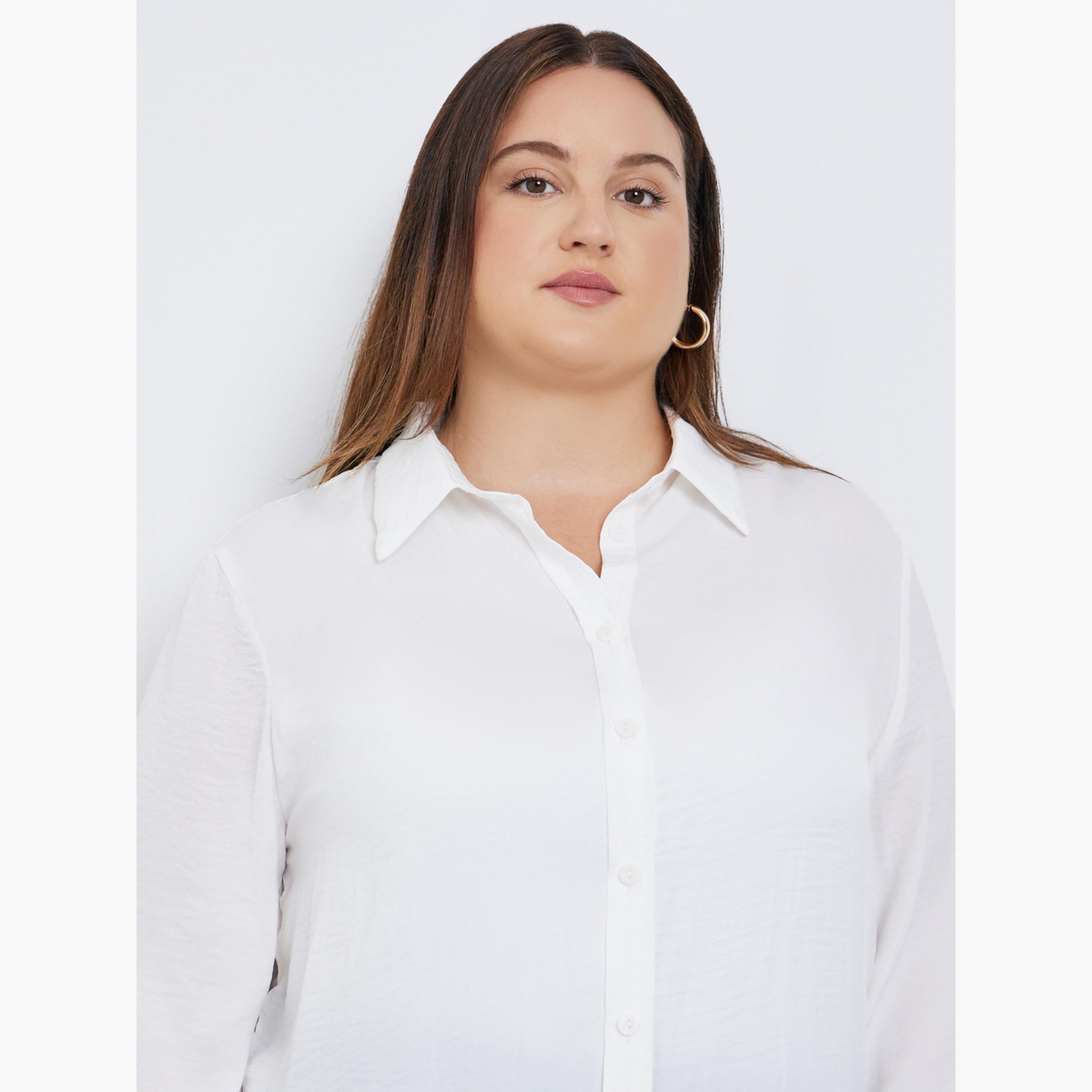 Styli Plus Size White Long Sleeve Shirt-women-clothing-shirtsandblouses-shirts-image-4