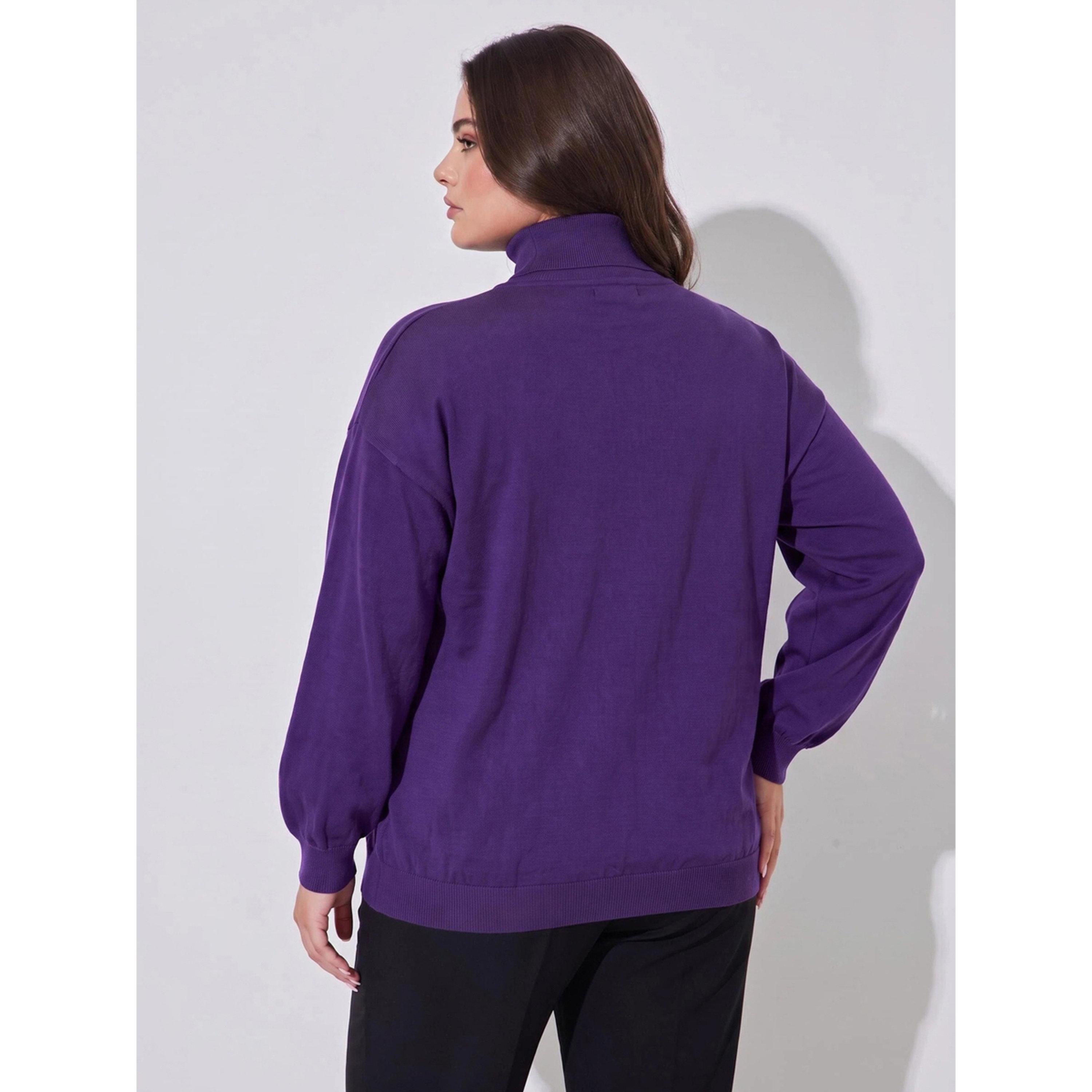 سويتر بمقاس كبير وياقة عالية أرجواني-women-winterwear-cardigansandjumpers-jumpers-image-3