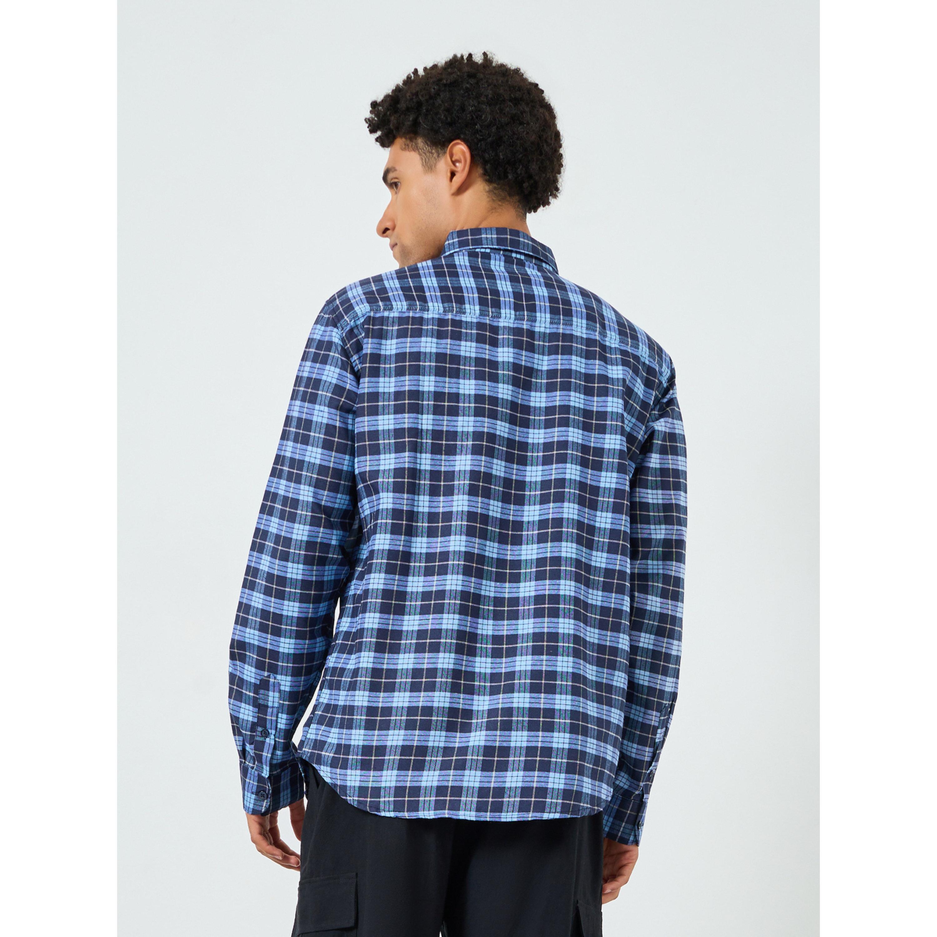 قميص بنقشة مربعات وقصة عادية للرجال-men-clothing-shirts-image-5