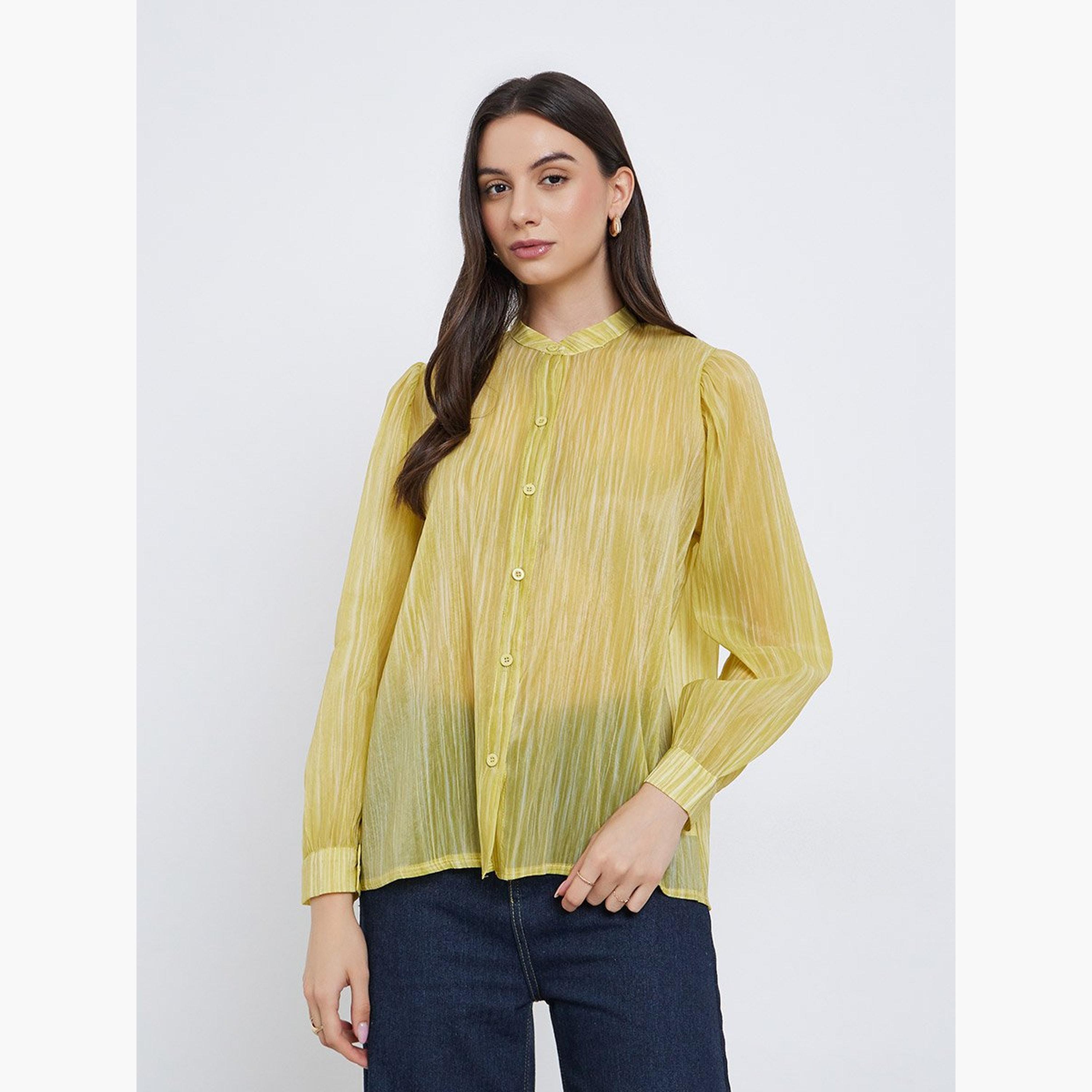 Take Two Striped Buttoned Oversized Blouse-women-clothing-shirtsandblouses-blouses-image-1