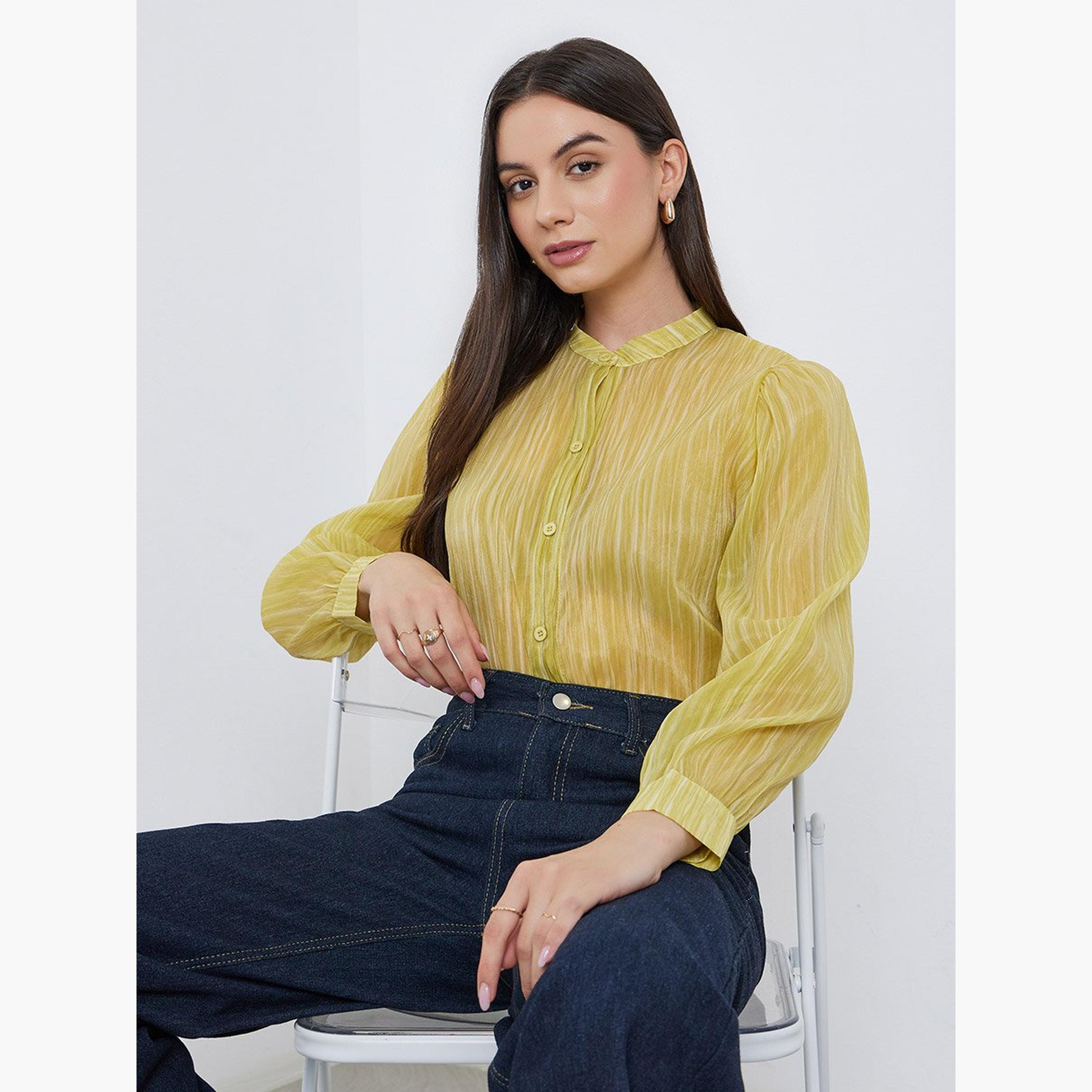 Take Two Striped Buttoned Oversized Blouse-women-clothing-shirtsandblouses-blouses-image-2