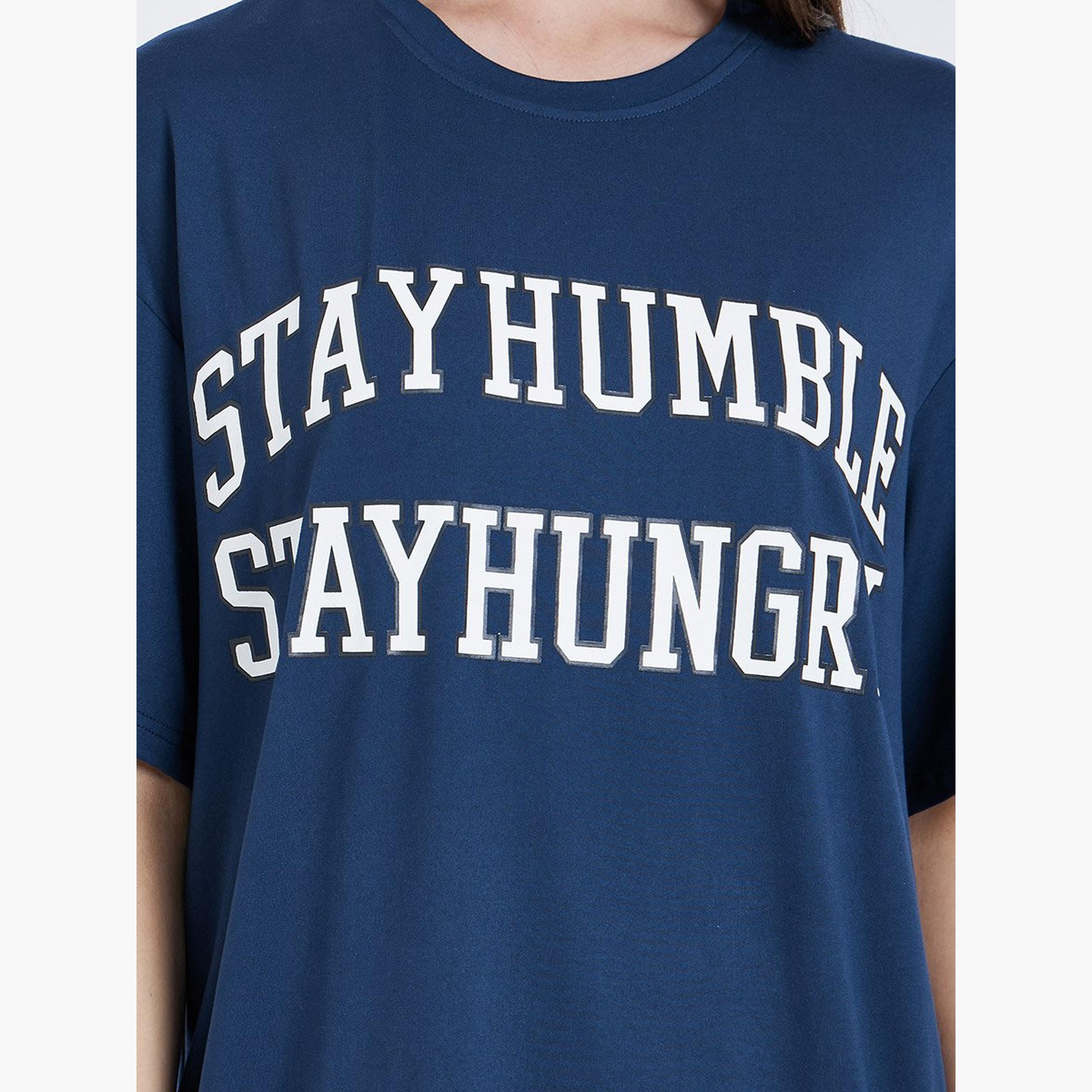 Take Two Slogan Print Oversized T-Shirt-women-clothing-tshirts-image-3