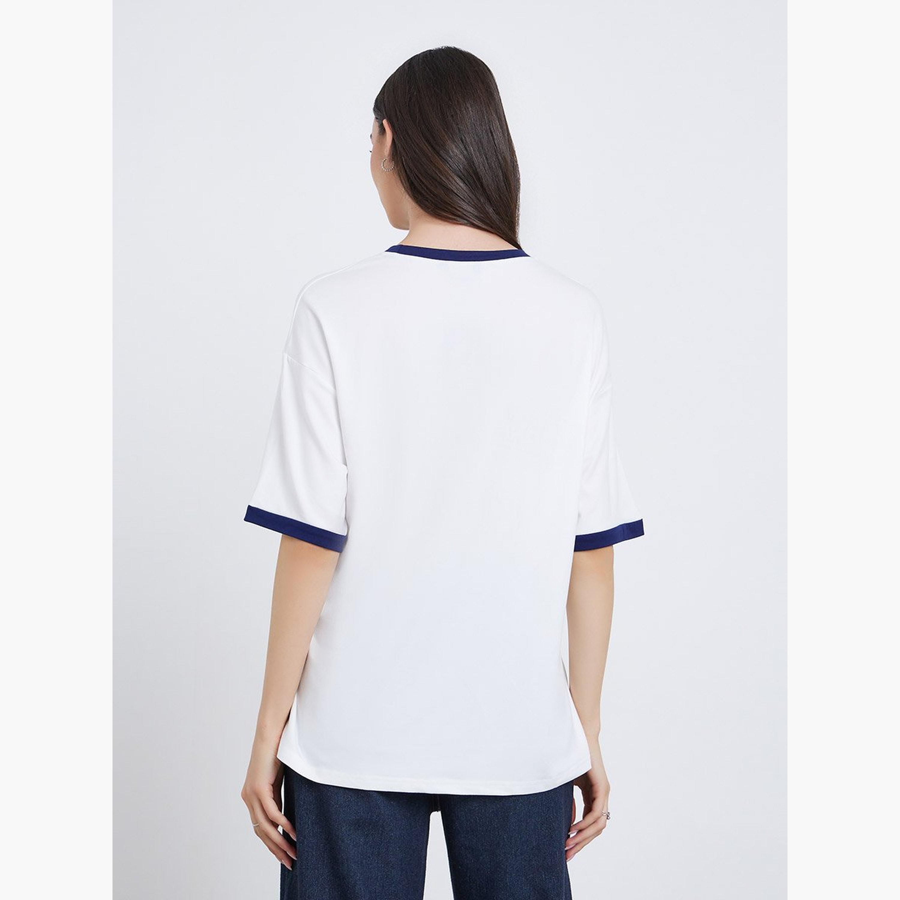 Take Two Slogan Print Oversized T-Shirt-women-clothing-tshirts-image-4