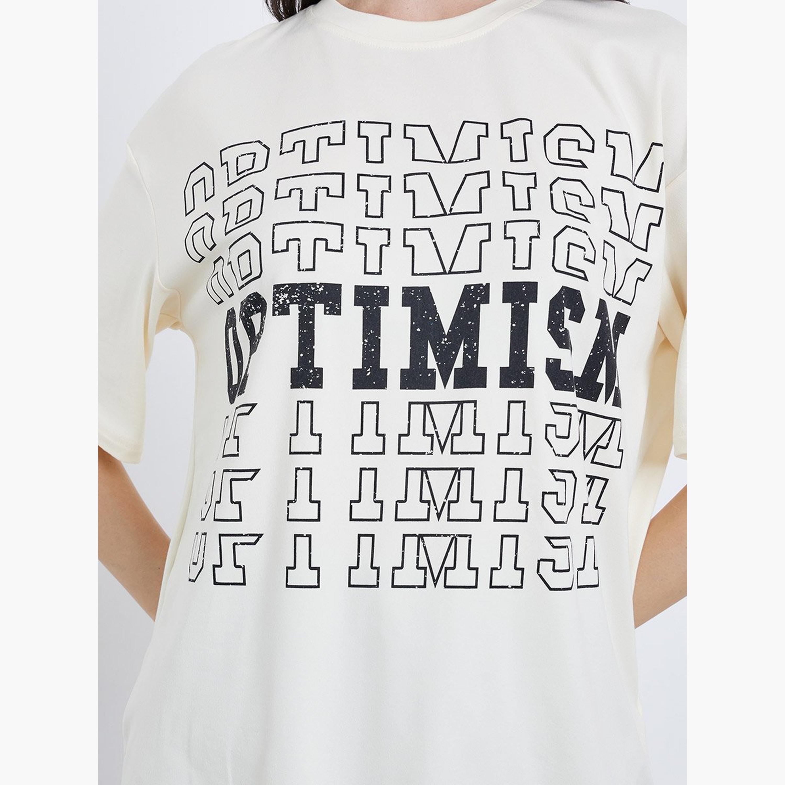 Take Two Slogan Print Oversized T-Shirt-women-clothing-tshirts-image-3