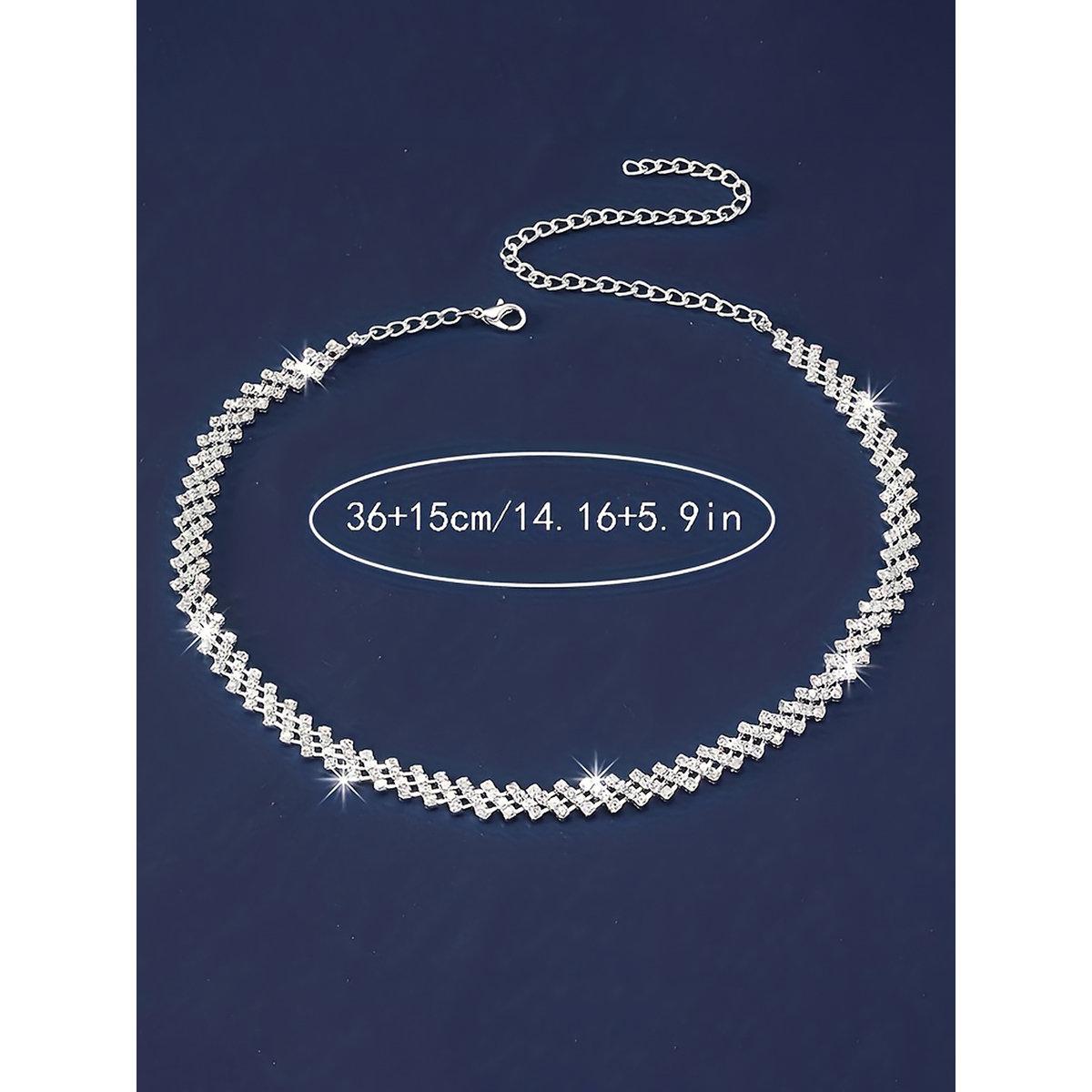 Take Two Silver Embellished Link Necklace-women-watchesandjewellery-jewellery-necklacesandpendants-image-2