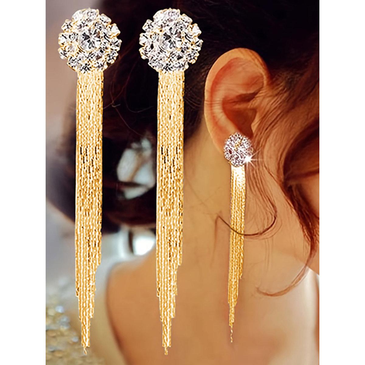 أقراد بتفاصيل مُنمقة مع شراشيب-women-watchesandjewellery-jewellery-earrings-image-1
