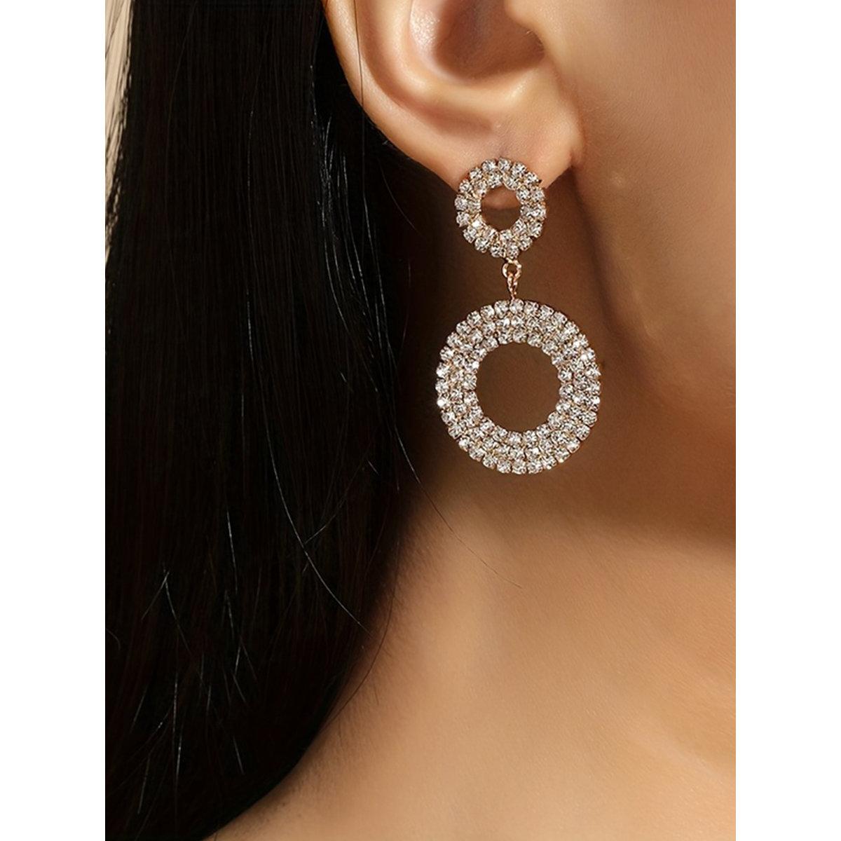 Take Two Embellished Double-Circle Earrings-women-watchesandjewellery-jewellery-earrings-image-2