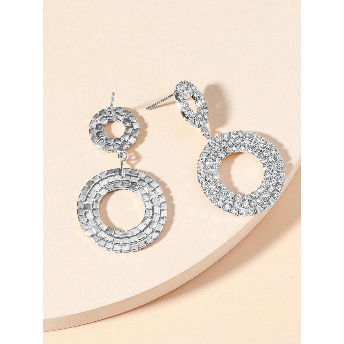 Take Two Embellished Double-Circle Earrings-women-watchesandjewellery-jewellery-earrings-image-1