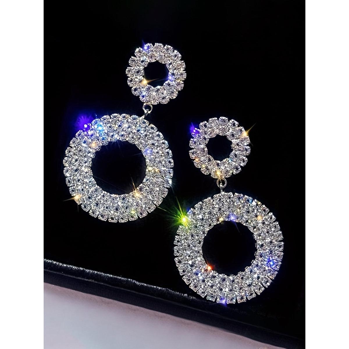 Take Two Embellished Double-Circle Earrings-women-watchesandjewellery-jewellery-earrings-image-2