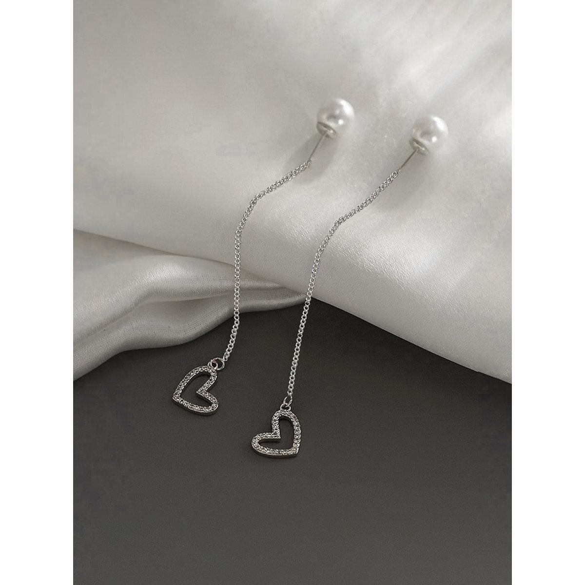 Take Two Pearl Heart Dangle Threader Earrings-women-watchesandjewellery-jewellery-earrings-image-4