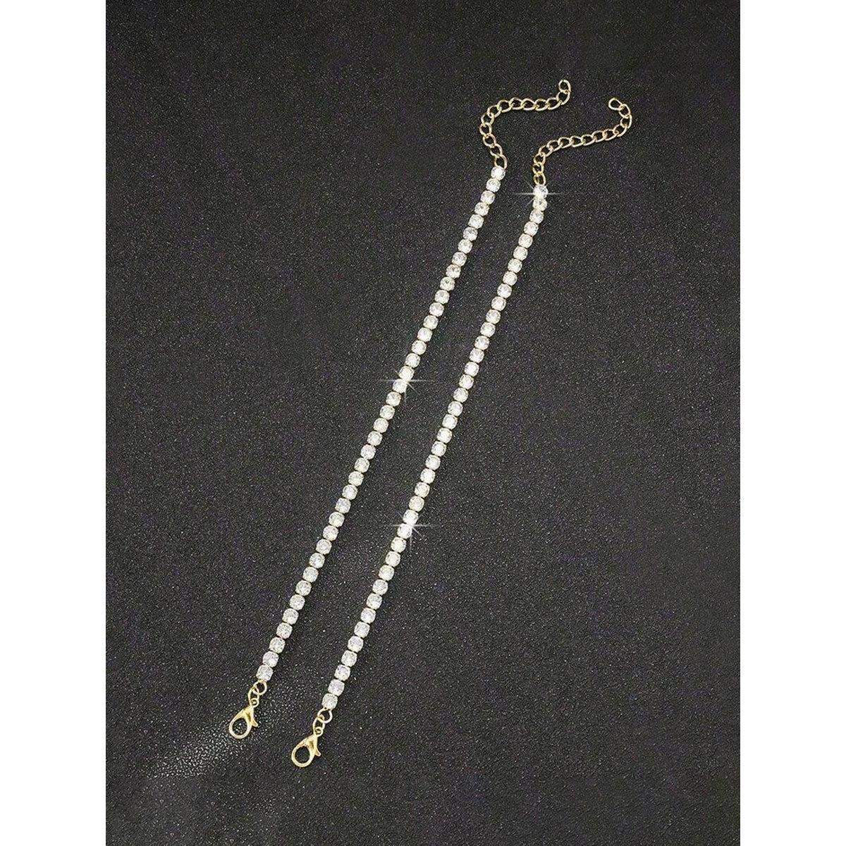 مجموعة من 2 - سوار تنس بتفاصيل مُنمقة-women-watchesandjewellery-jewellery-banglesandbracelets-image-5