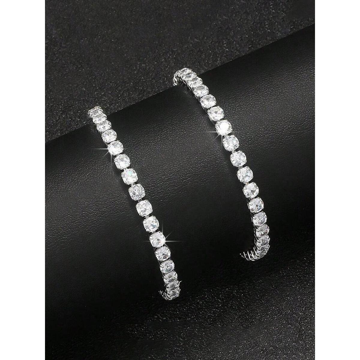 Take Two Set of 2 - Embellished Link Tennis Braceletâ€Œ-women-watchesandjewellery-jewellery-banglesandbracelets-image-2