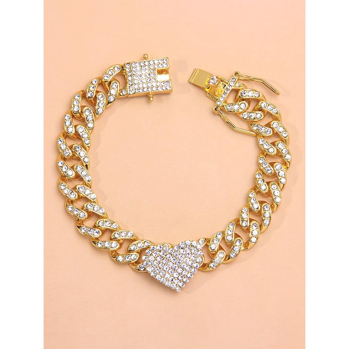 خلخال بتفاصيل مُنمقة مع قلب-women-watchesandjewellery-jewellery-anklets-image-2