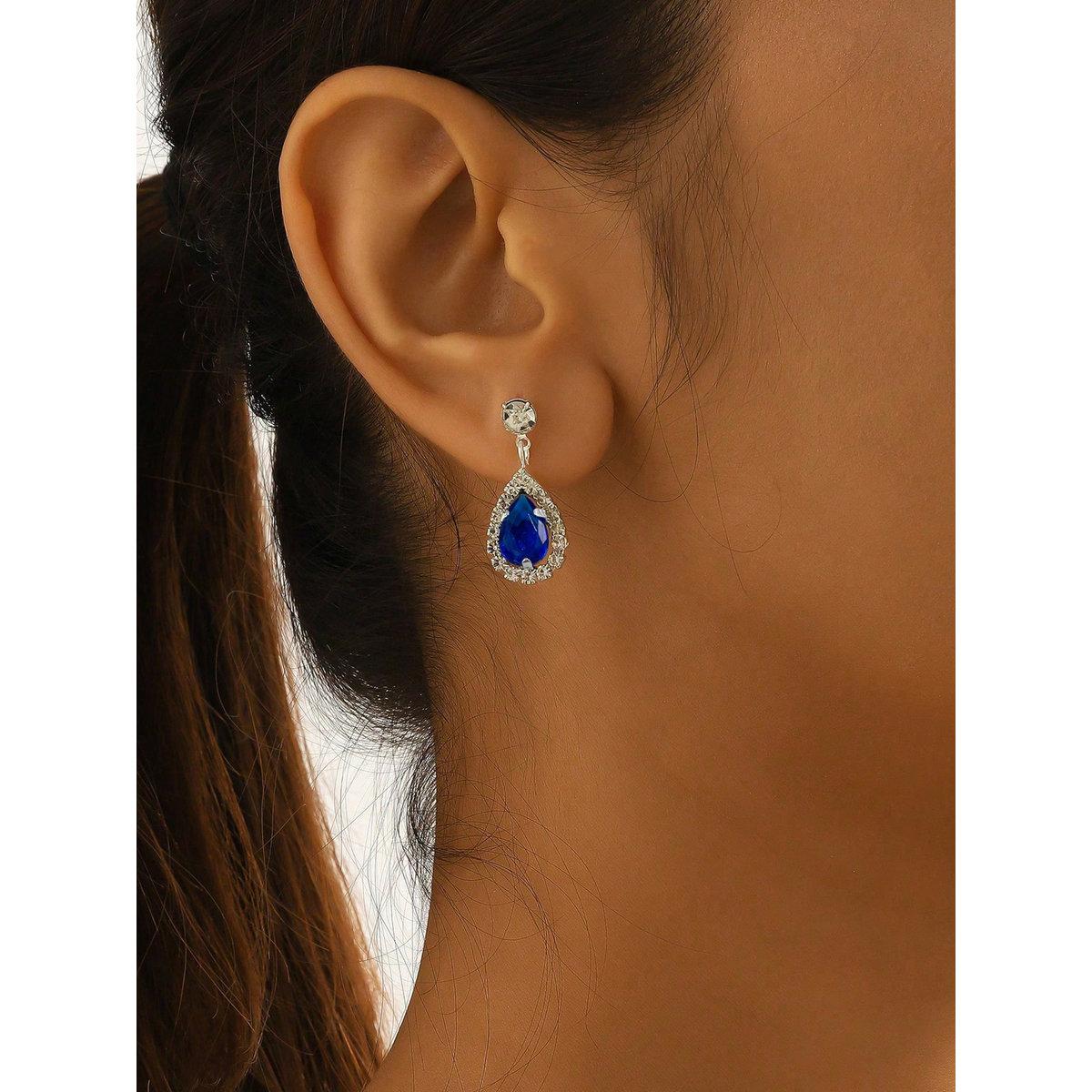 Take Two Embellished Rhinestone Drop Earrings-women-watchesandjewellery-jewellery-earrings-image-1