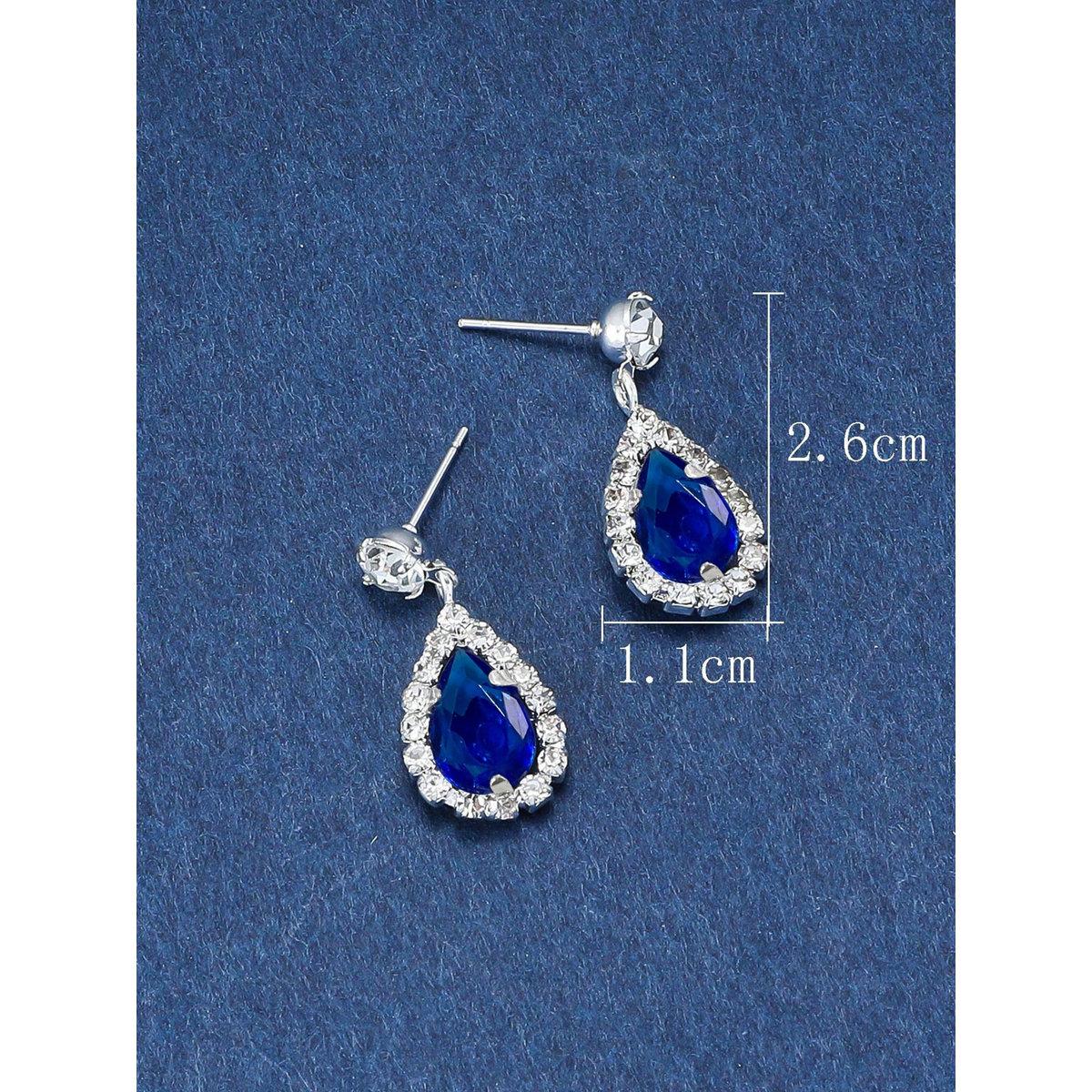 Take Two Embellished Rhinestone Drop Earrings-women-watchesandjewellery-jewellery-earrings-image-3