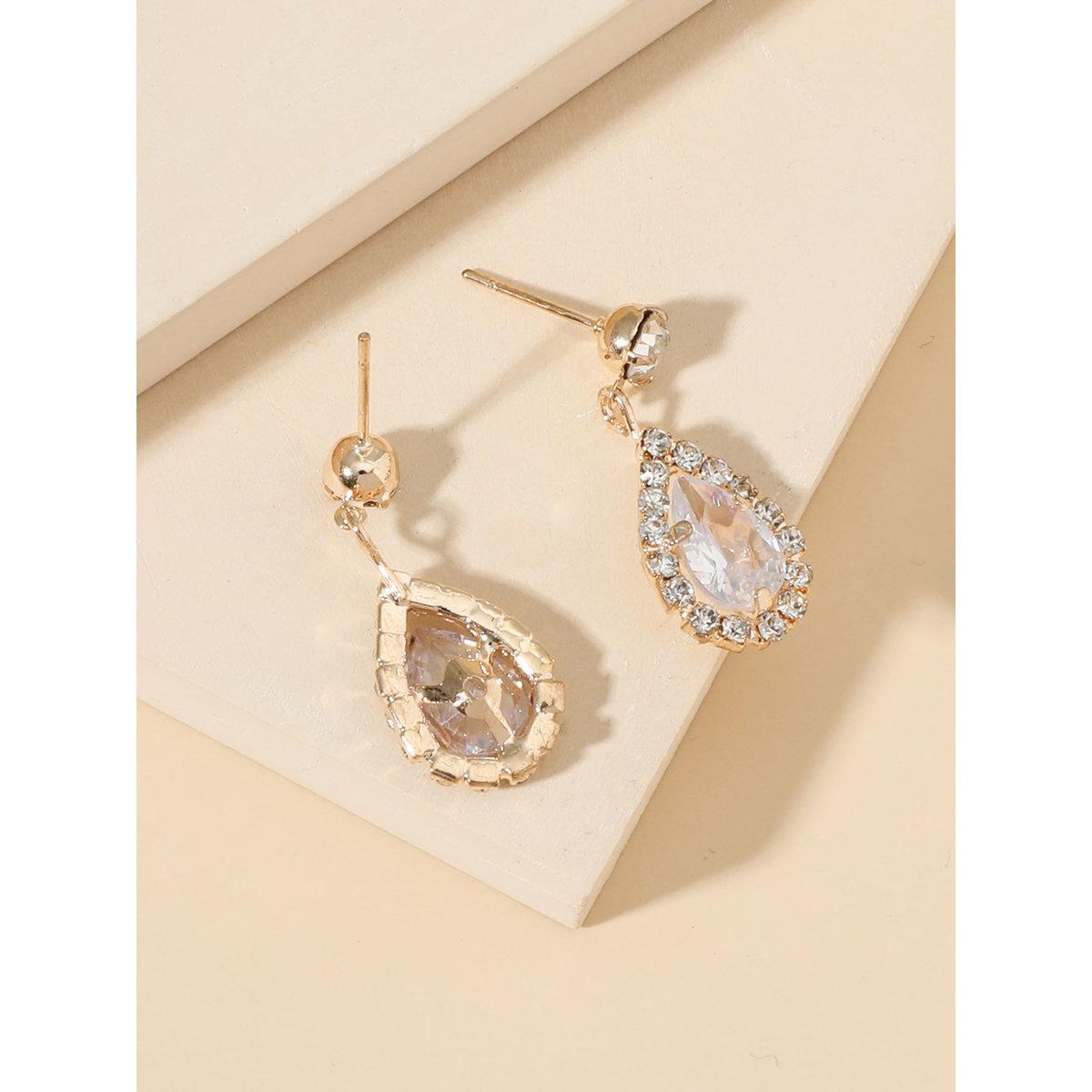 Take Two Embellished Rhinestone Drop Earrings-women-watchesandjewellery-jewellery-earrings-image-5