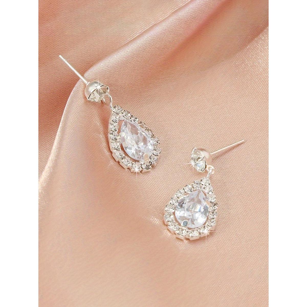Take Two Embellished Rhinestone Drop Earrings-women-watchesandjewellery-jewellery-earrings-image-2