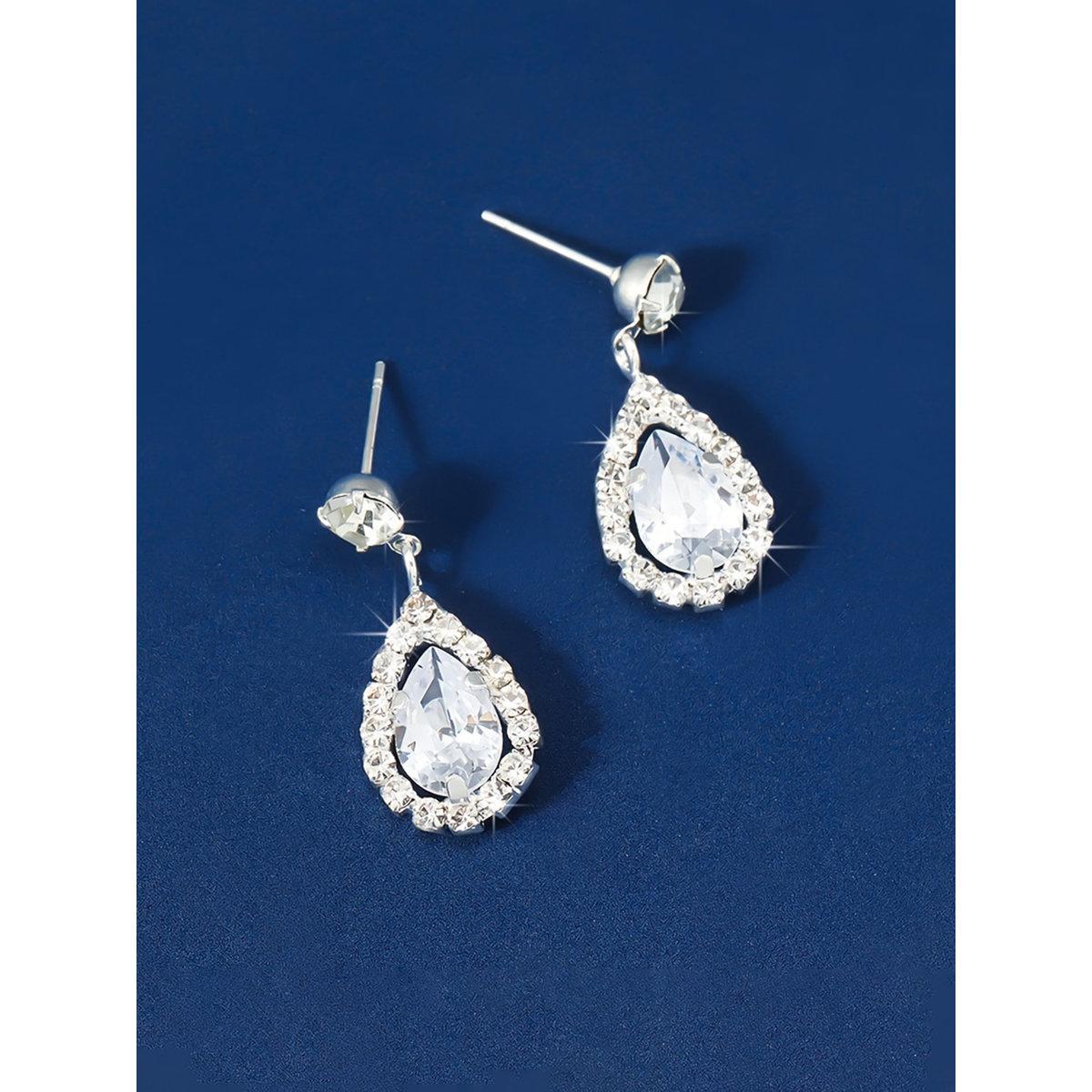 Take Two Embellished Rhinestone Drop Earrings-women-watchesandjewellery-jewellery-earrings-image-4