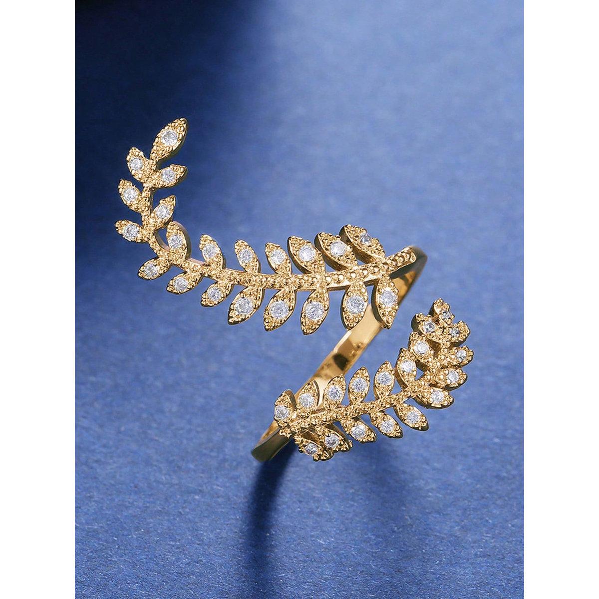Take Two Leaf Shape Adjustable Ring-women-watchesandjewellery-jewellery-rings-image-5