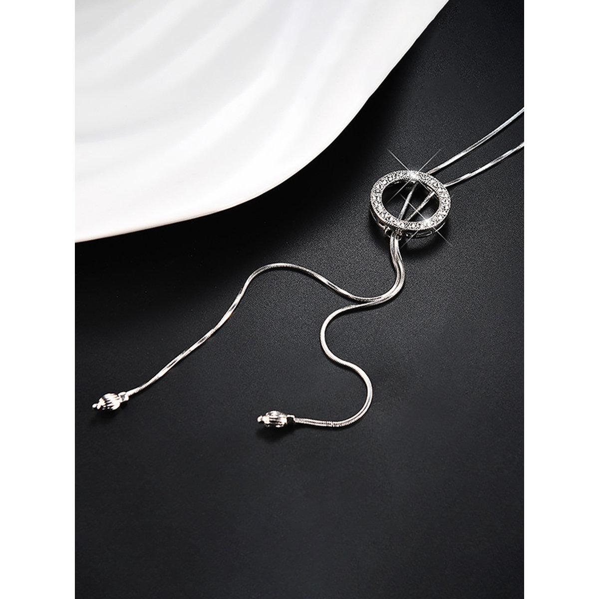 Take Two Embellished Circle Drop Necklace-women-watchesandjewellery-jewellery-necklacesandpendants-image-6