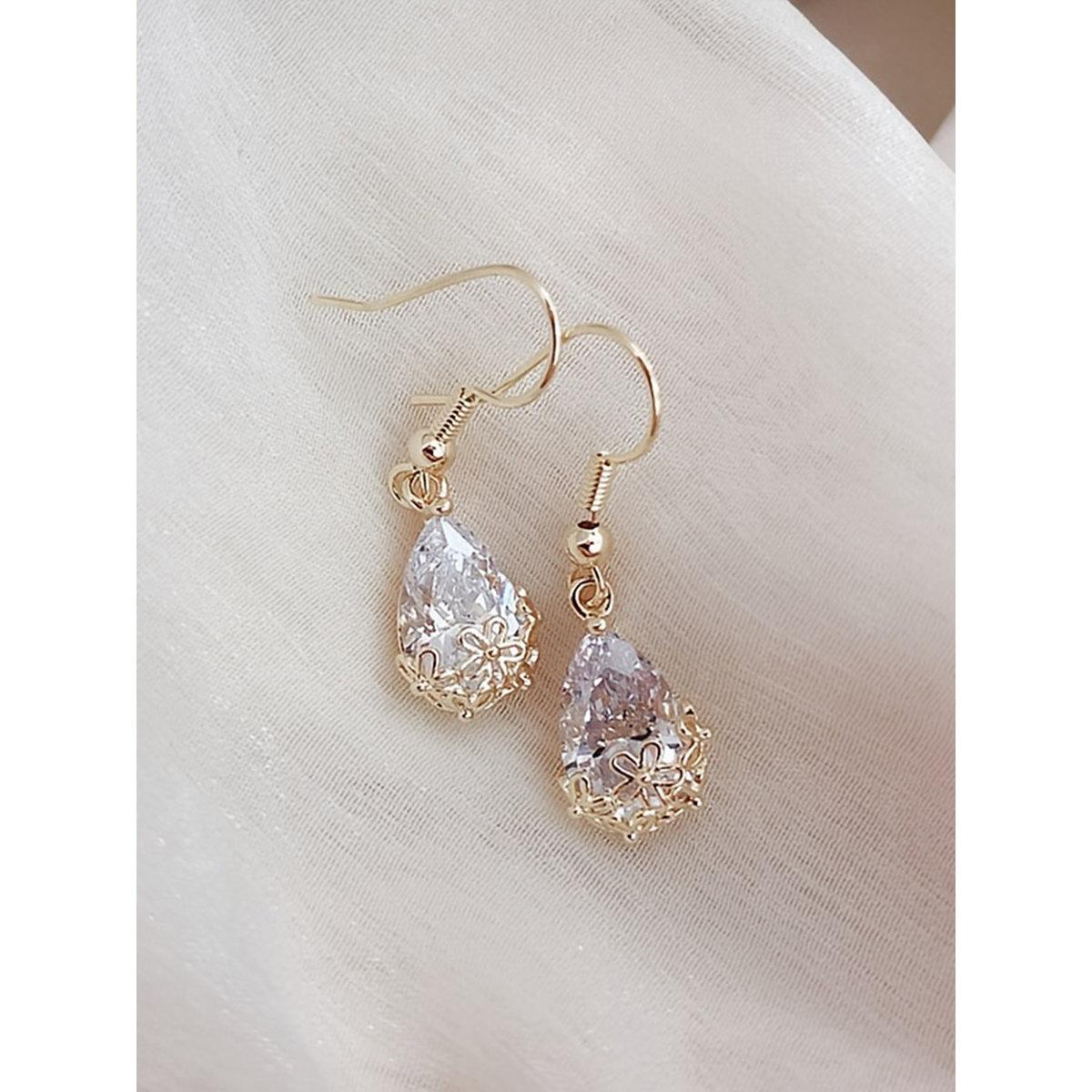 Take Two Crystal Teardrop Earrings-women-watchesandjewellery-jewellery-earrings-image-1