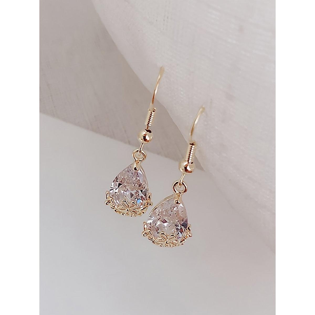 Take Two Crystal Teardrop Earrings-women-watchesandjewellery-jewellery-earrings-image-2