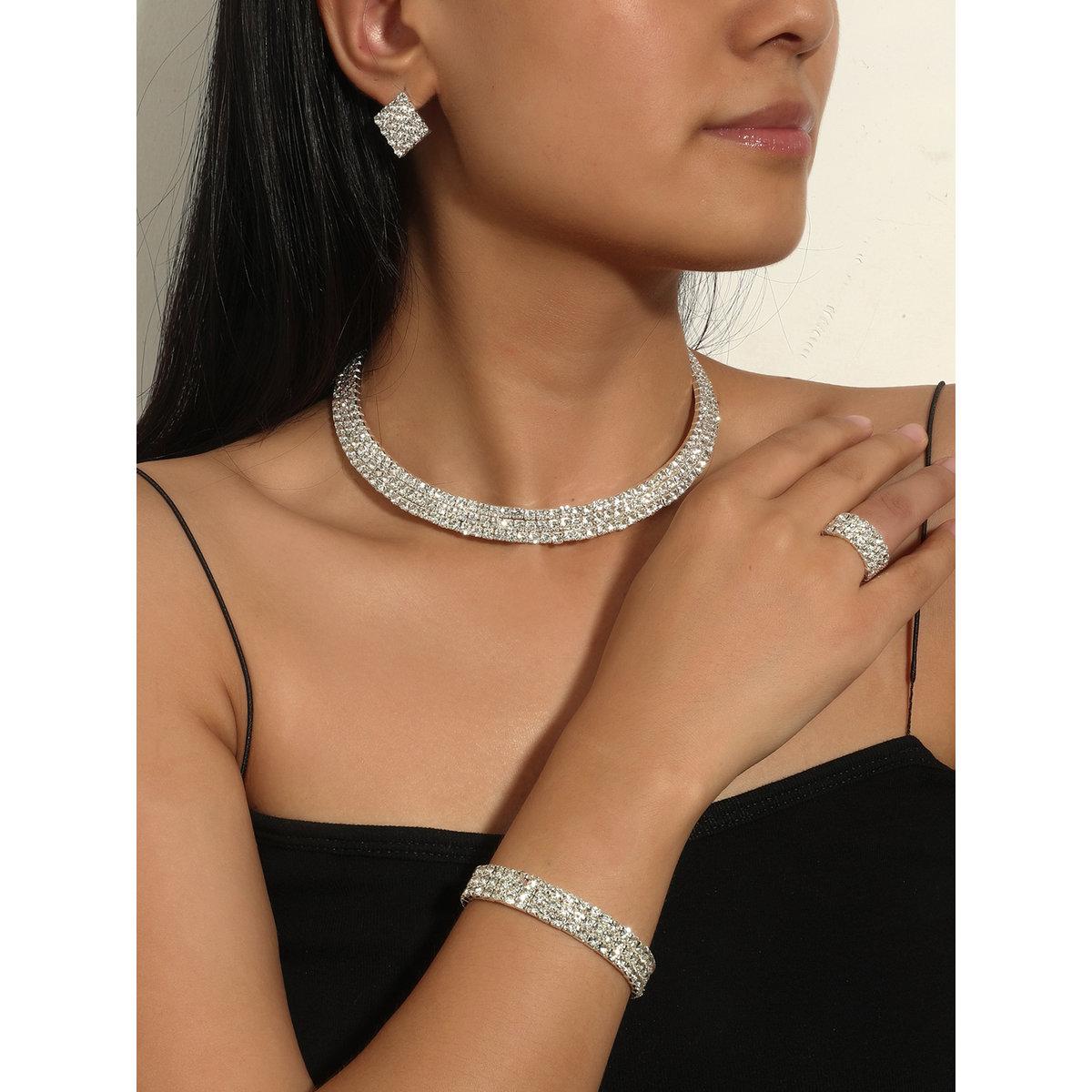 Take Two Embellished Necklace, Earrings, Ring and Bracelet Set-women-watchesandjewellery-jewellery-jewellerysets-image-1
