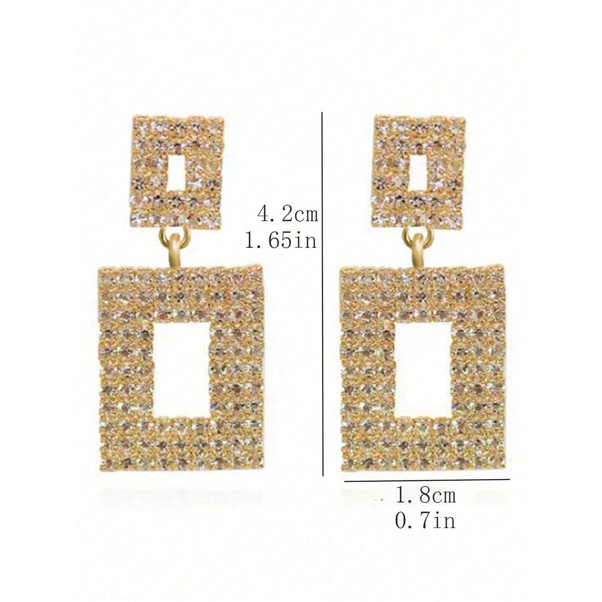 Take Two Embellished Double-Square Earrings-women-watchesandjewellery-jewellery-earrings-image-4