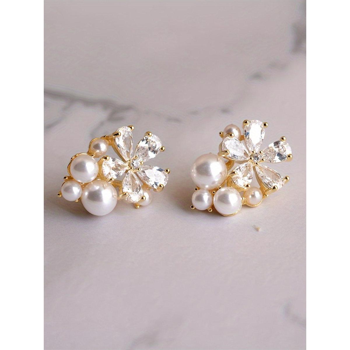 أقراط مُنمقة بلؤلؤ صناعي-women-watchesandjewellery-jewellery-earrings-image-2