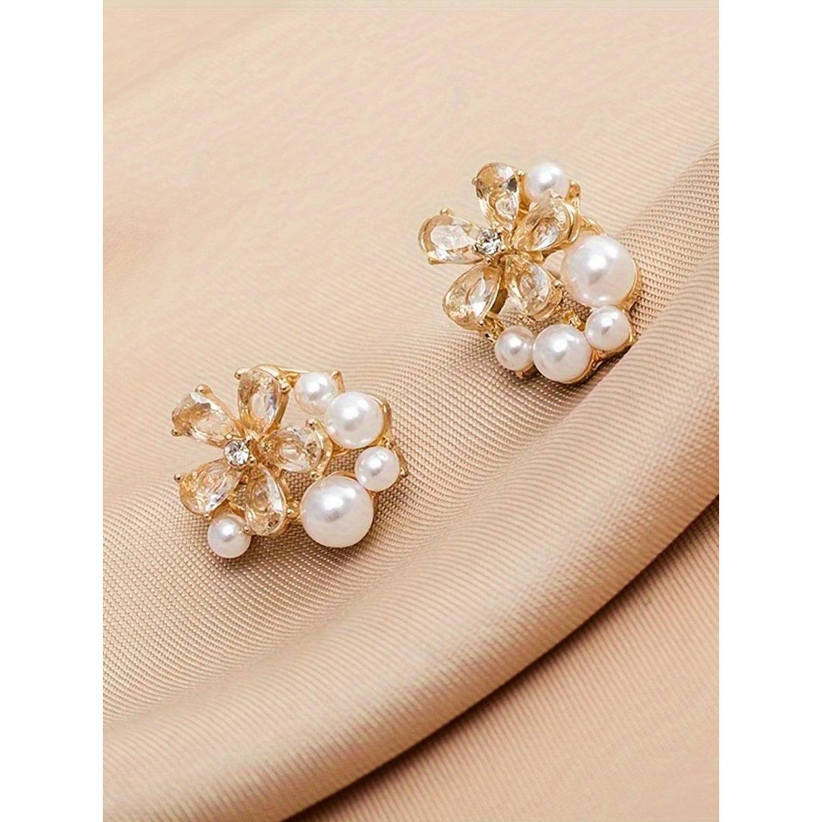 أقراط مُنمقة بلؤلؤ صناعي-women-watchesandjewellery-jewellery-earrings-image-3
