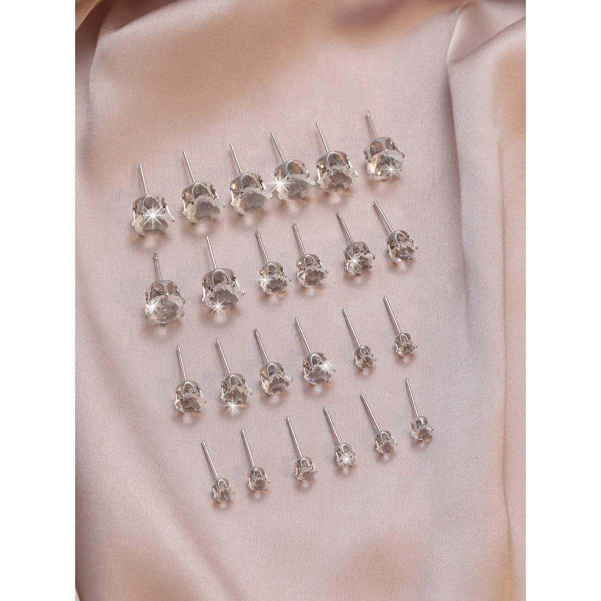 مجموعة من 12 - أقراط بتفاصيل مُنمقة-women-watchesandjewellery-jewellery-earrings-image-3