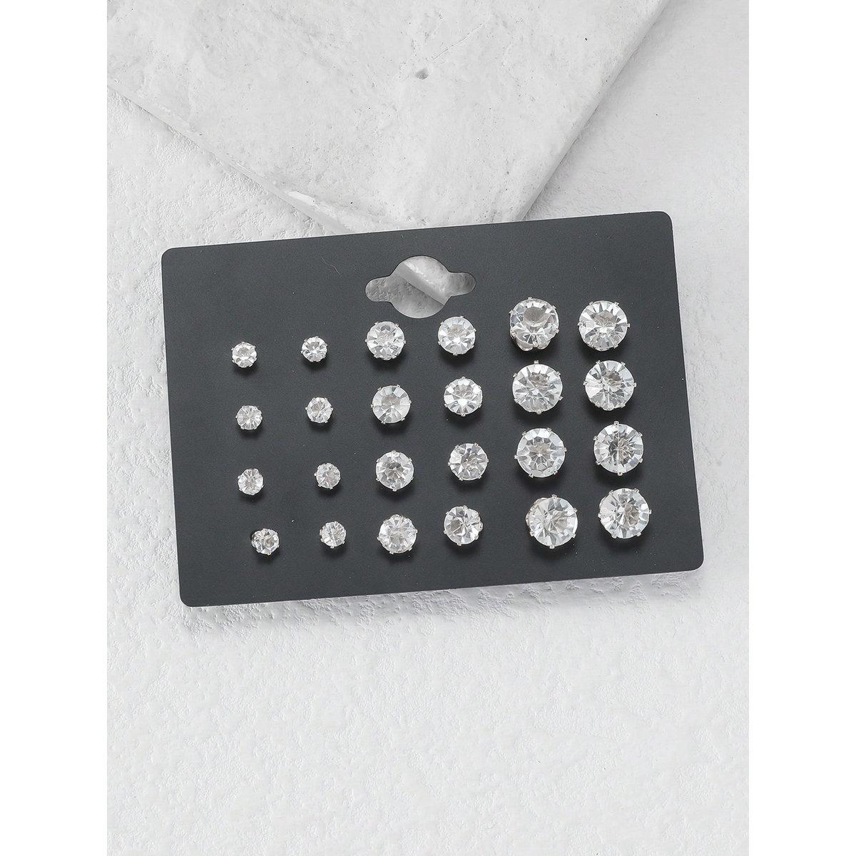 مجموعة من 12 - أقراط بتفاصيل مُنمقة-women-watchesandjewellery-jewellery-earrings-image-5