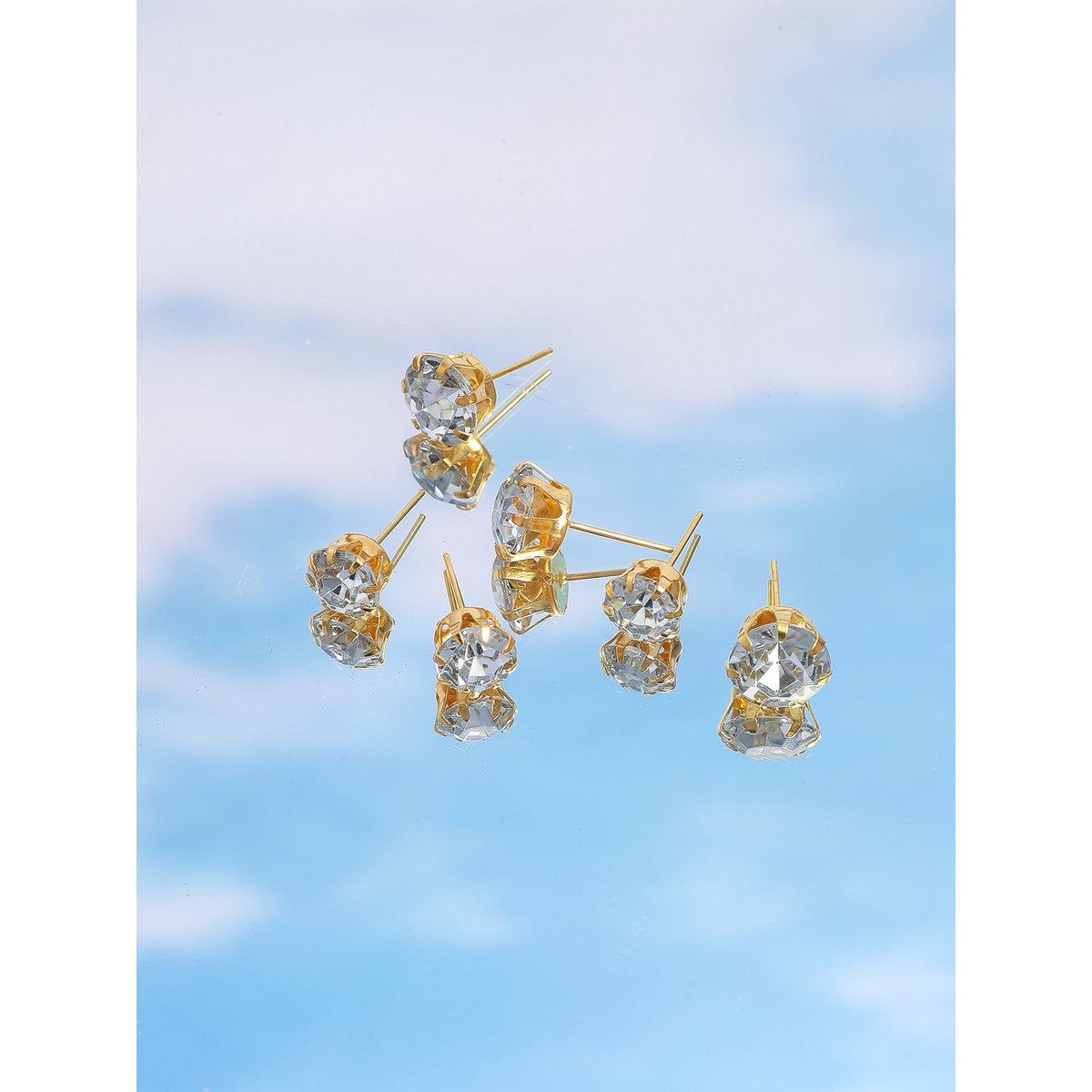 مجموعة من 12 - أقراط بتفاصيل مُنمقة-women-watchesandjewellery-jewellery-earrings-image-2