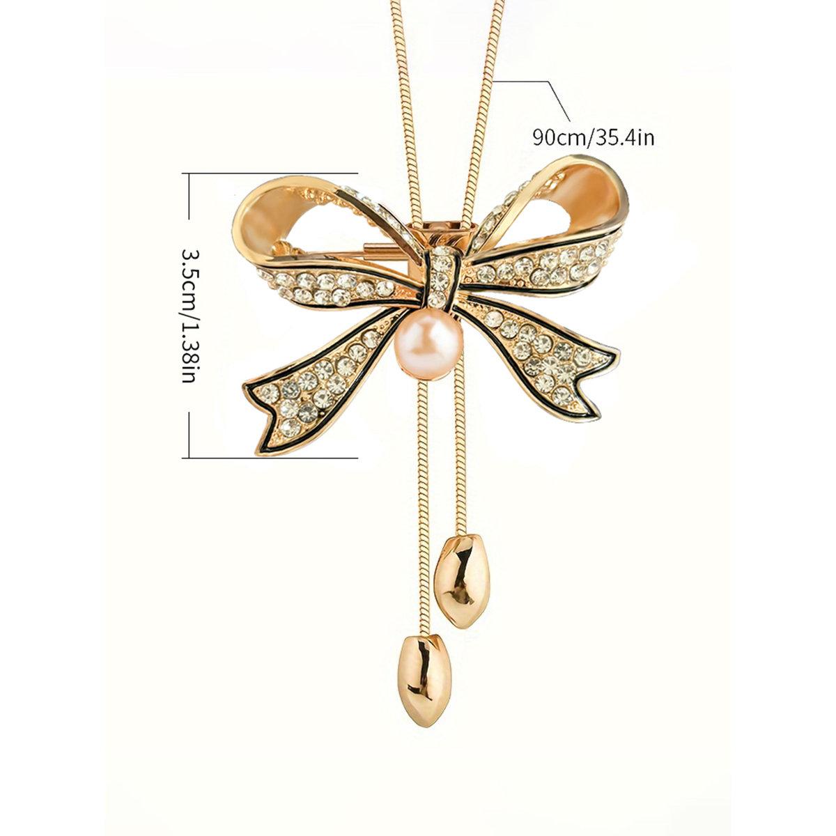 Take Two Embellished Bow Detail Necklace-women-watchesandjewellery-jewellery-necklacesandpendants-image-3