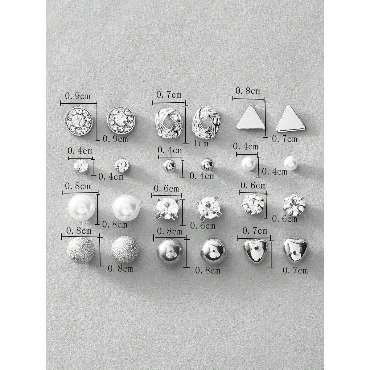 مجموعة من 12 - خواتم متنوعة-women-watchesandjewellery-jewellery-earrings-image-4