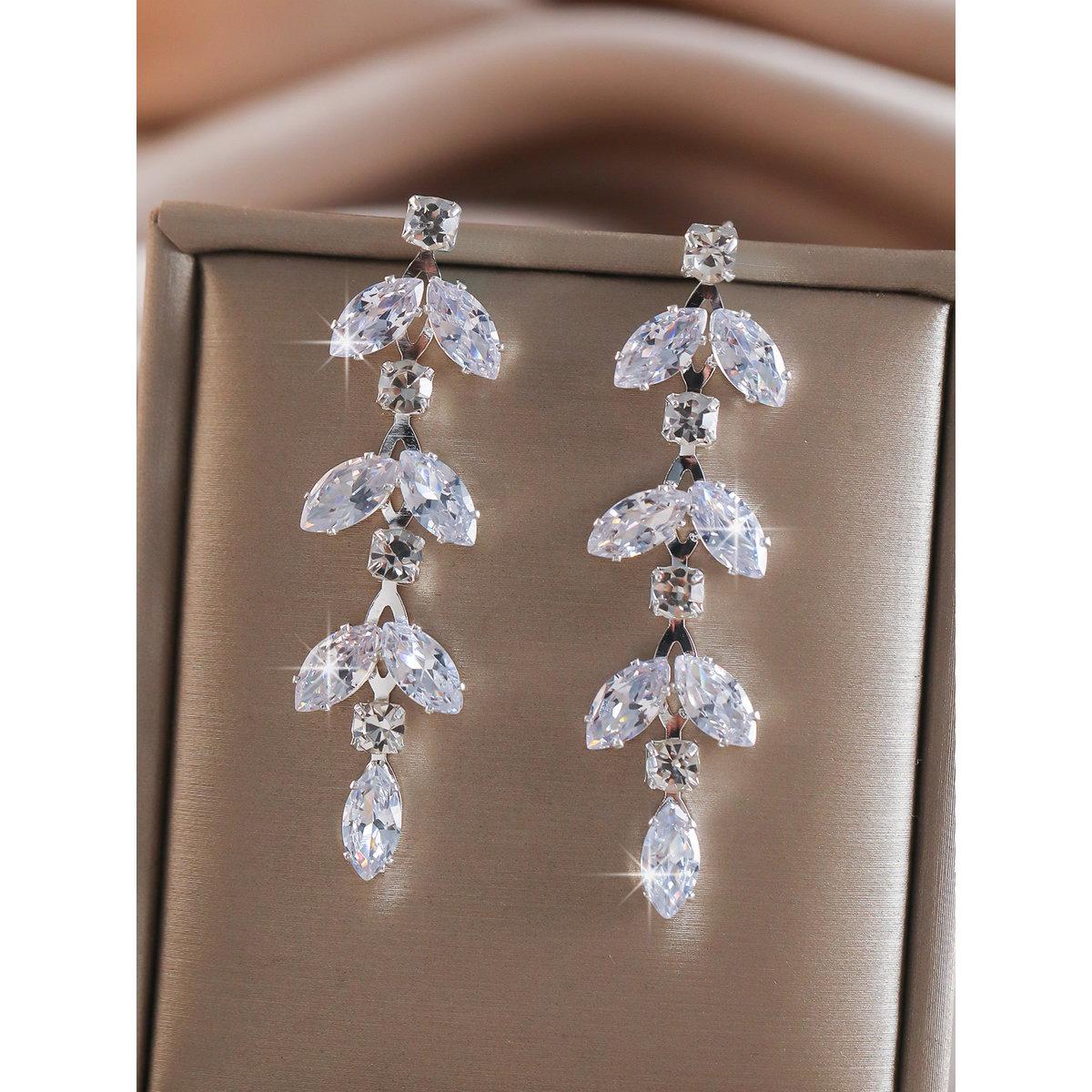 أقراط بُحلي متدلي على شكل زهرة-women-watchesandjewellery-jewellery-earrings-image-2