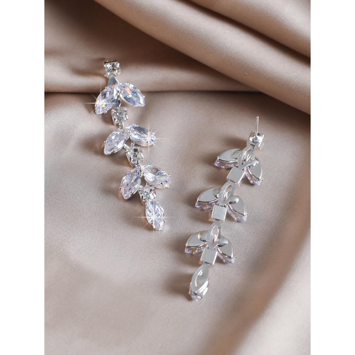 أقراط بُحلي متدلي على شكل زهرة-women-watchesandjewellery-jewellery-earrings-image-4