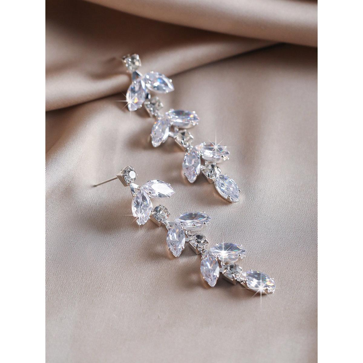 أقراط بُحلي متدلي على شكل زهرة-women-watchesandjewellery-jewellery-earrings-image-5