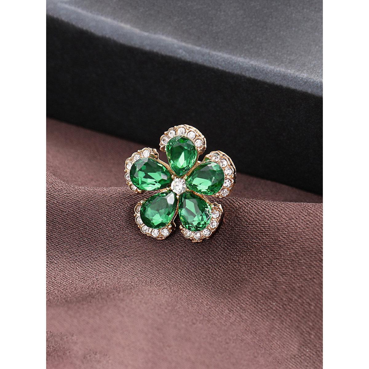 Take Two Rhinestone Flower Embellished Brooch-women-watchesandjewellery-jewellery-brooches-image-3